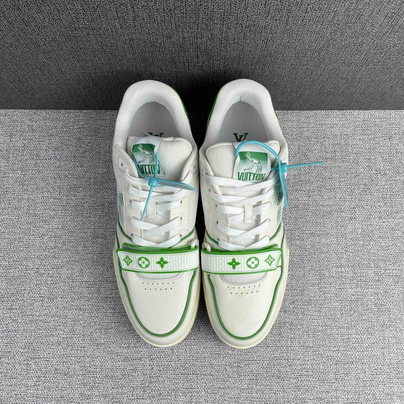 Louis Vuitton Louis Vuitton Classic Green and White Sneakers -2508 Size US 9.5 / EU 42-43 - 9 Thumbnail