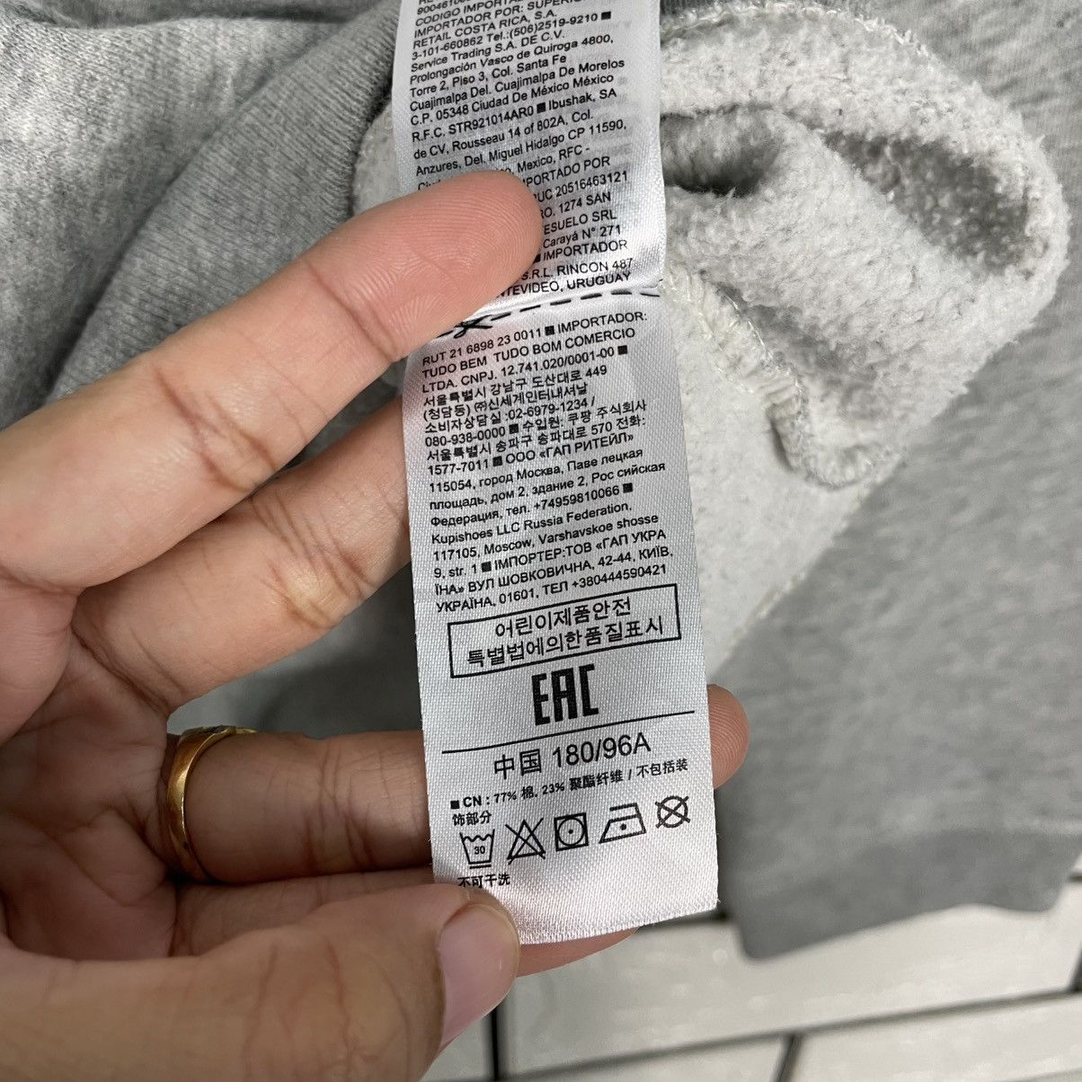 Gap Gap Big Logo Pullover Gray Hoodie Size US M / EU 48-50 / 2 - 19 Thumbnail