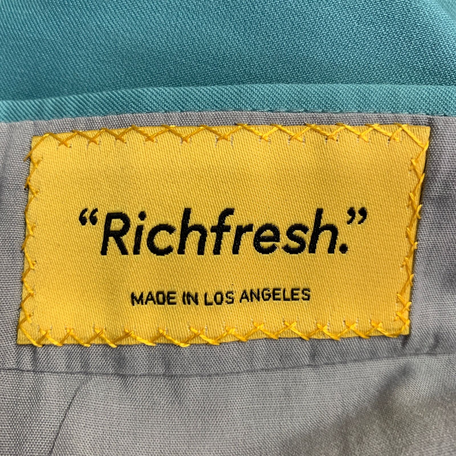 Other RICHFRESH Size 40 Green Wool Notch Lapel Suit Size 40R - 9 Thumbnail