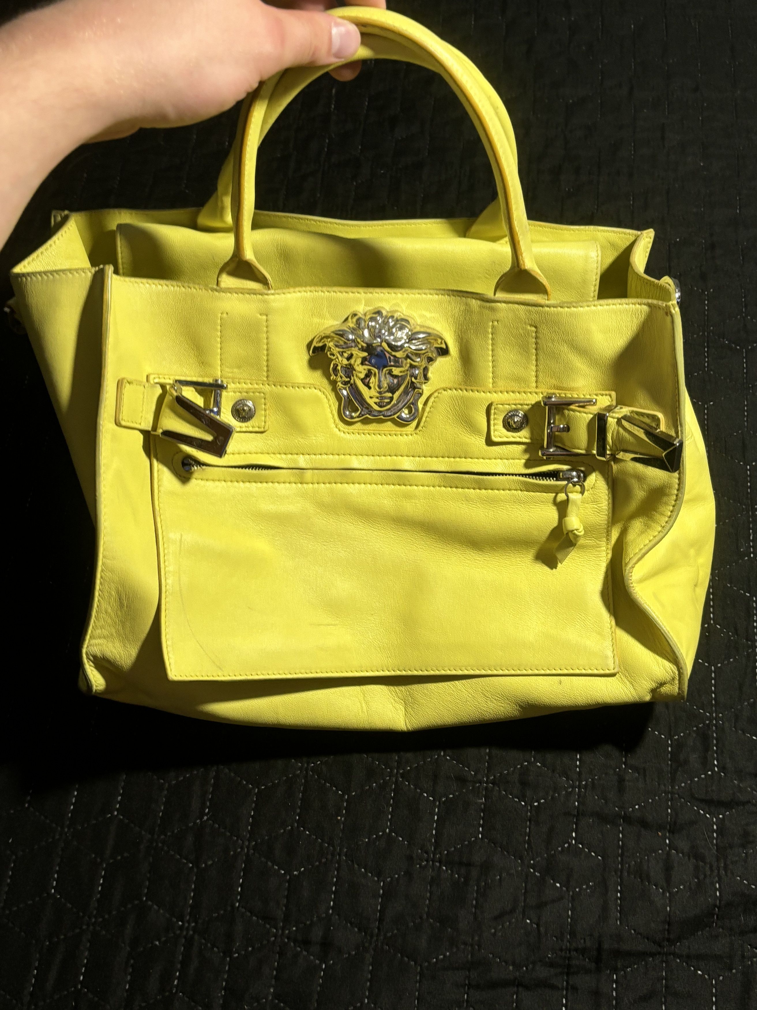 Versace Versace yellow big handle bag Size ONE SIZE - 1 Thumbnail