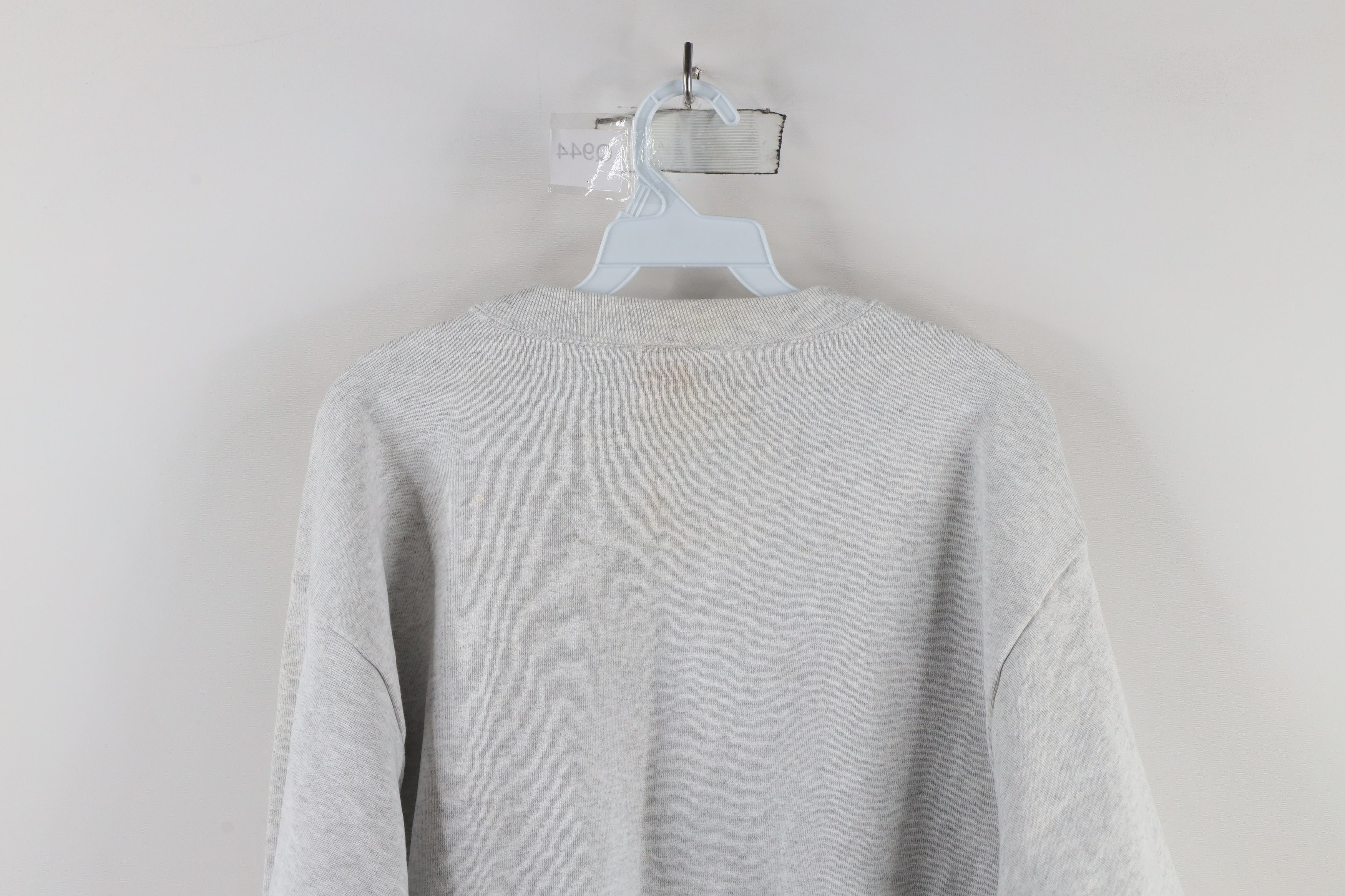 Vintage Vintage 90s Streetwear Crewneck Sweatshirt Heather Gray USA Size US L / EU 52-54 / 3 - 11 Thumbnail