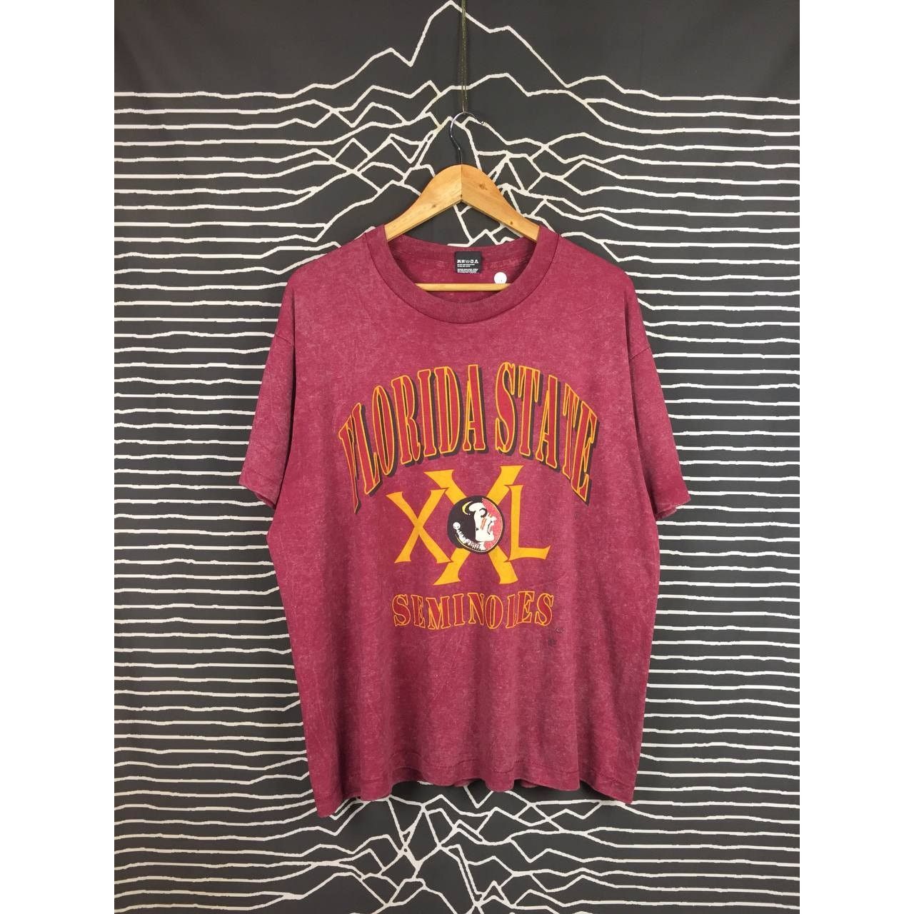 Vintage Vtg 90s Florida State Seminoles Logo Single Stitch Tee Size US XL / EU 56 / 4 - 2 Thumbnail