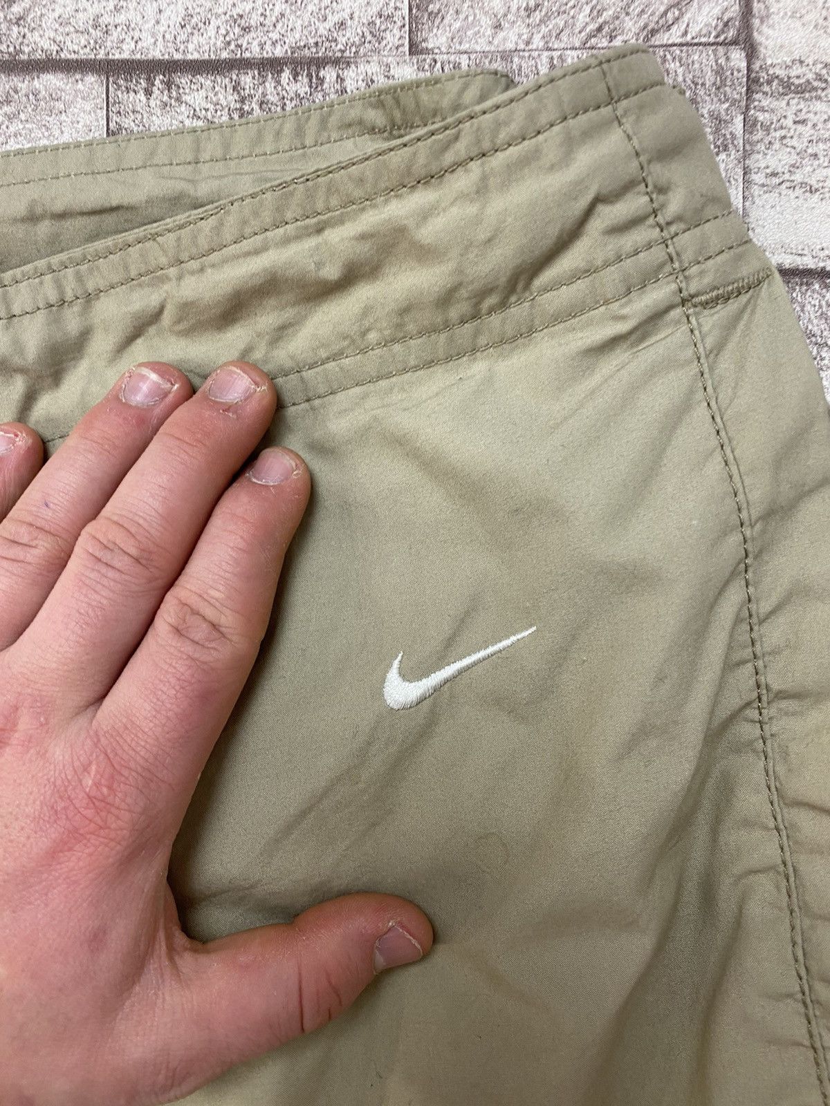 Nike × Vintage Vintage Nike Cargo Y2k Beige ATHLETIC Dept ATHDPT L Size US 36 / EU 52 - 14 Thumbnail