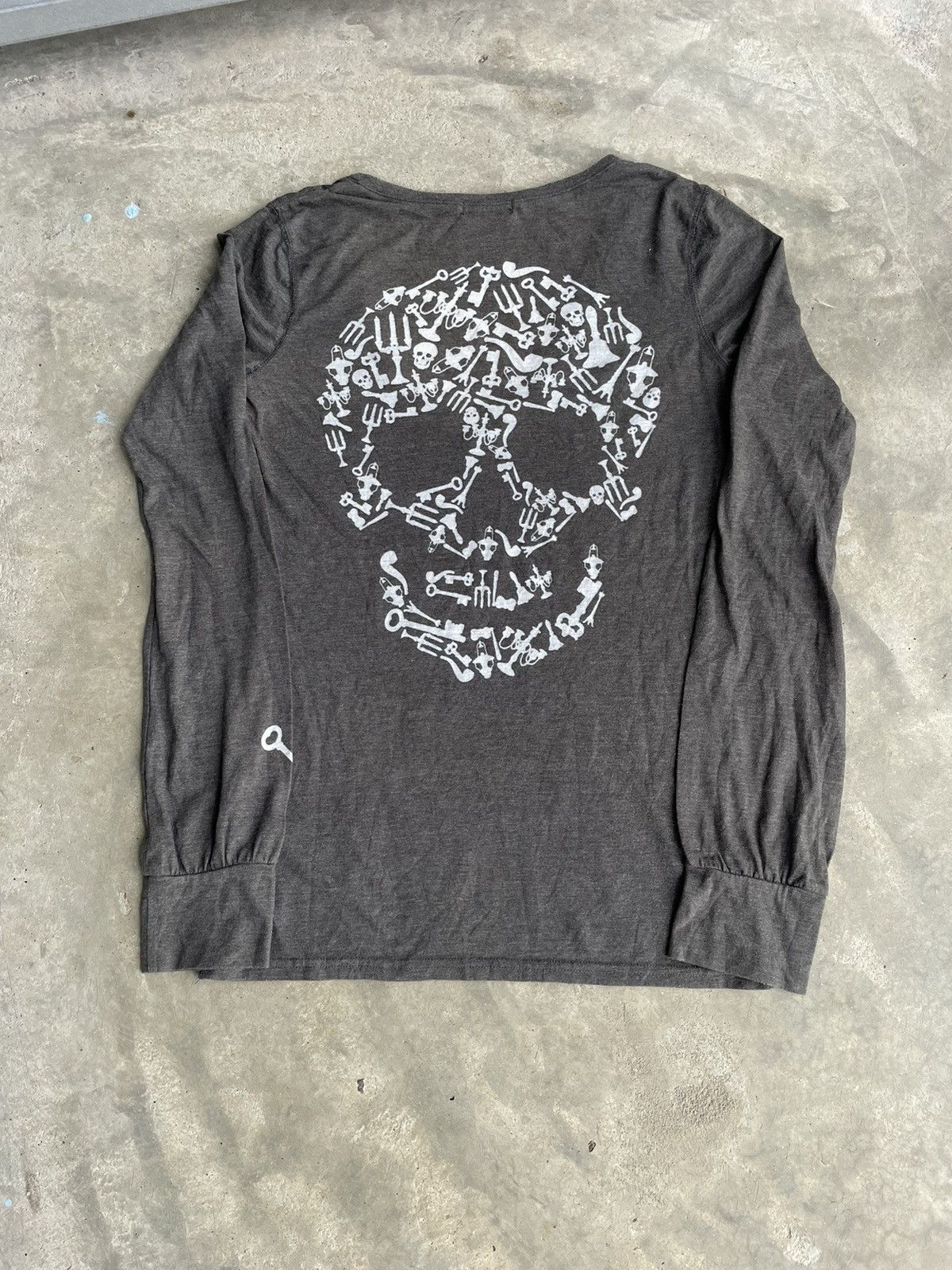 14th Addiction × If Six Was Nine × Japanese Brand Vintage Barak Skull Longsleeve Ifsixwasnine Size M / US 6-8 / IT 42-44 - 1 Thumbnail