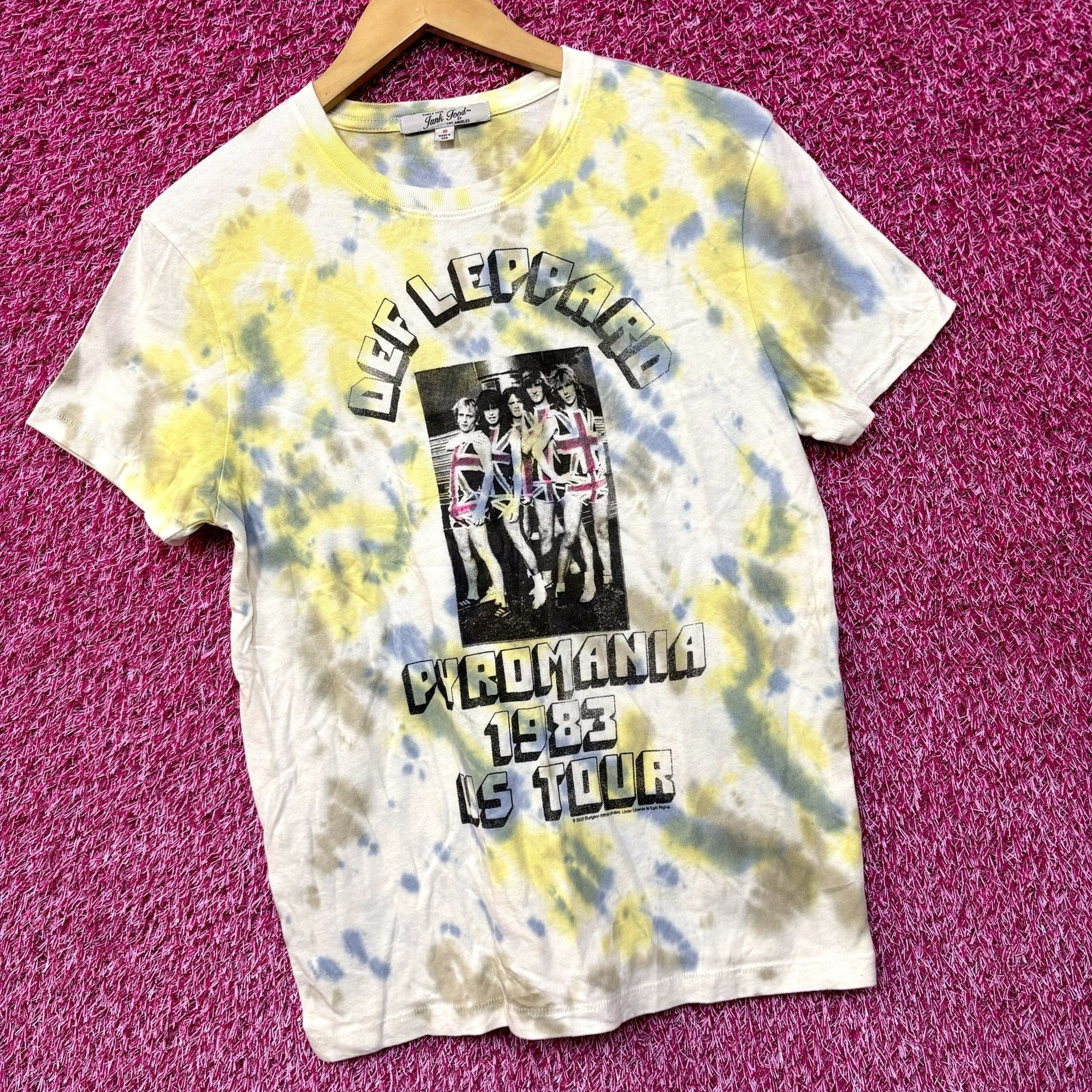 Def Leppard Def Leppard Pyromania 1983 US Tour Heavy Metal Tie Dye S Size US S / EU 44-46 / 1 - 3 Thumbnail