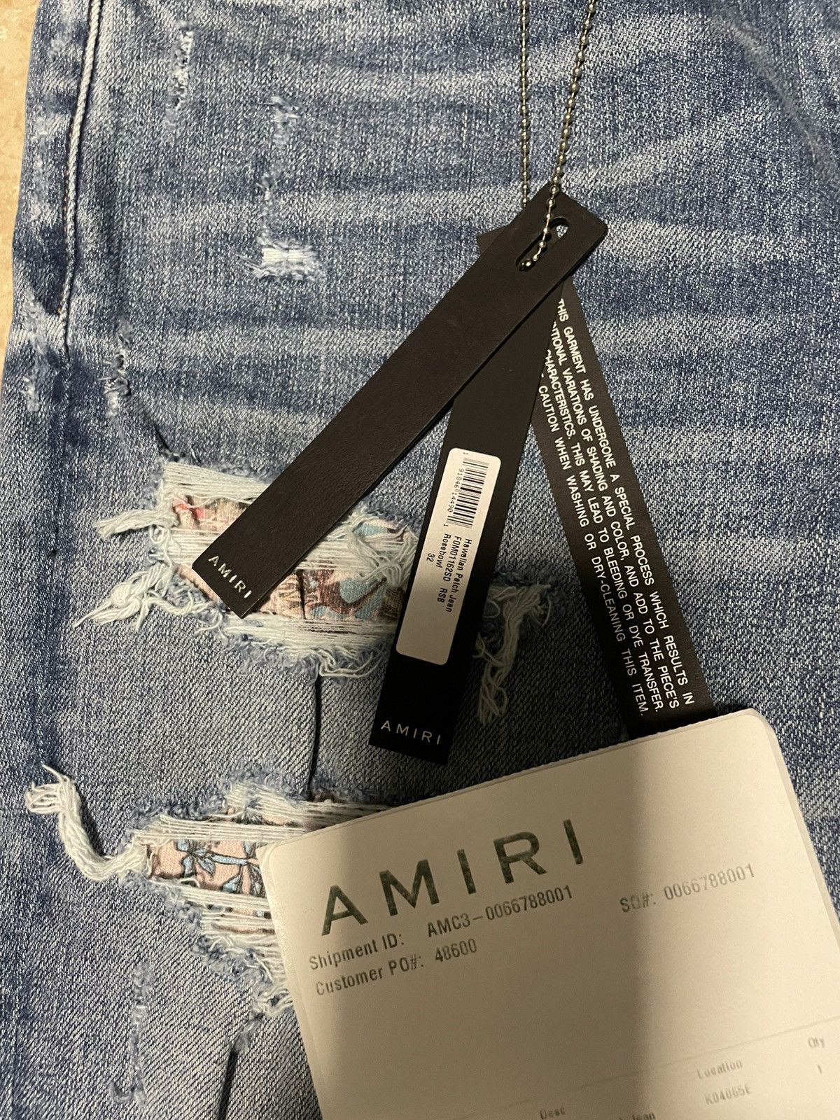 Amiri Amiri Hawaiian Patch Jean Size US 32 / EU 48 - 4 Thumbnail
