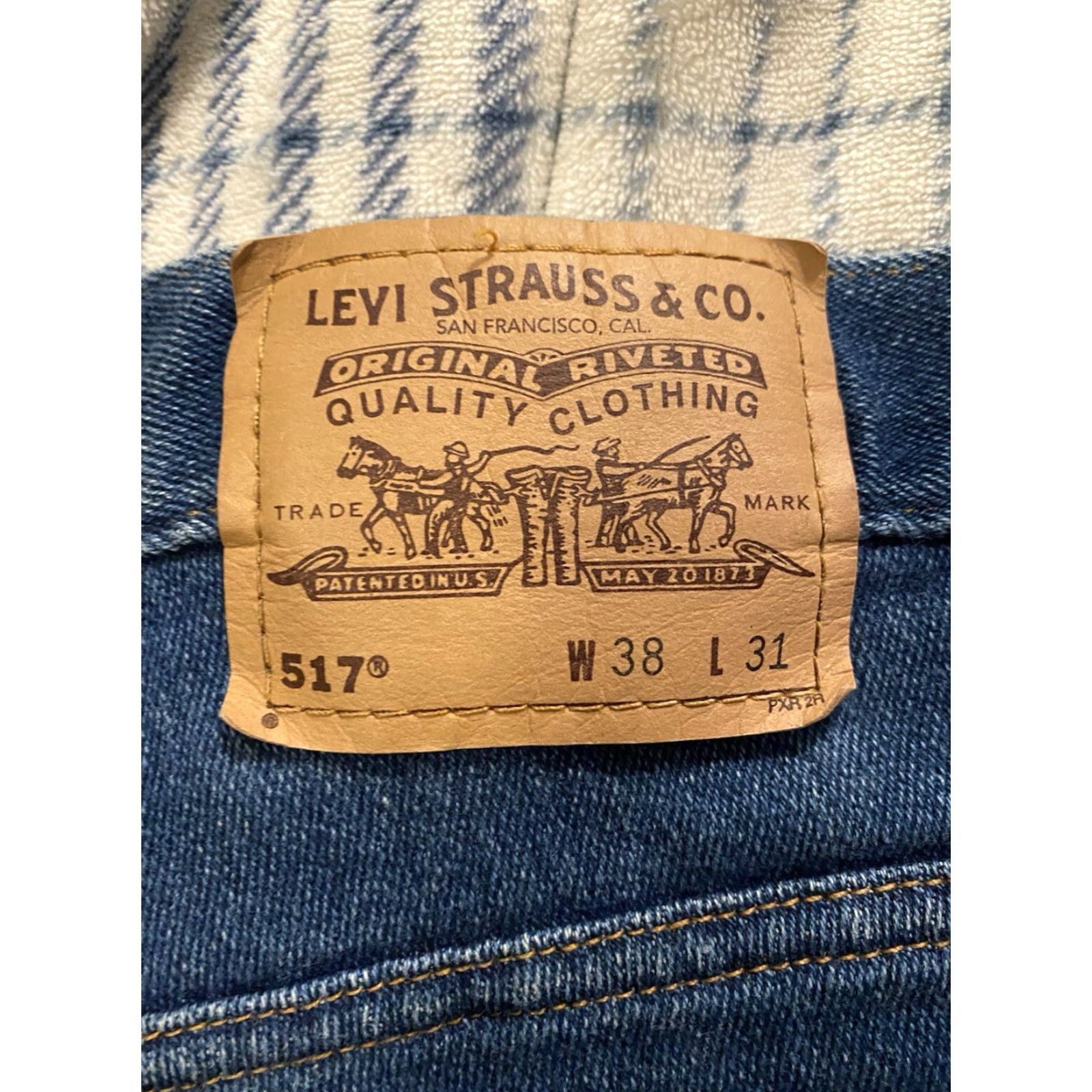 Levi's VINTAGE Levi’s Jeans 517 Boot Cut 34x29 Regular Unisex Adults Blue 90s Cowboy USA Jeans Size US 34 / EU 50 - 3 Thumbnail