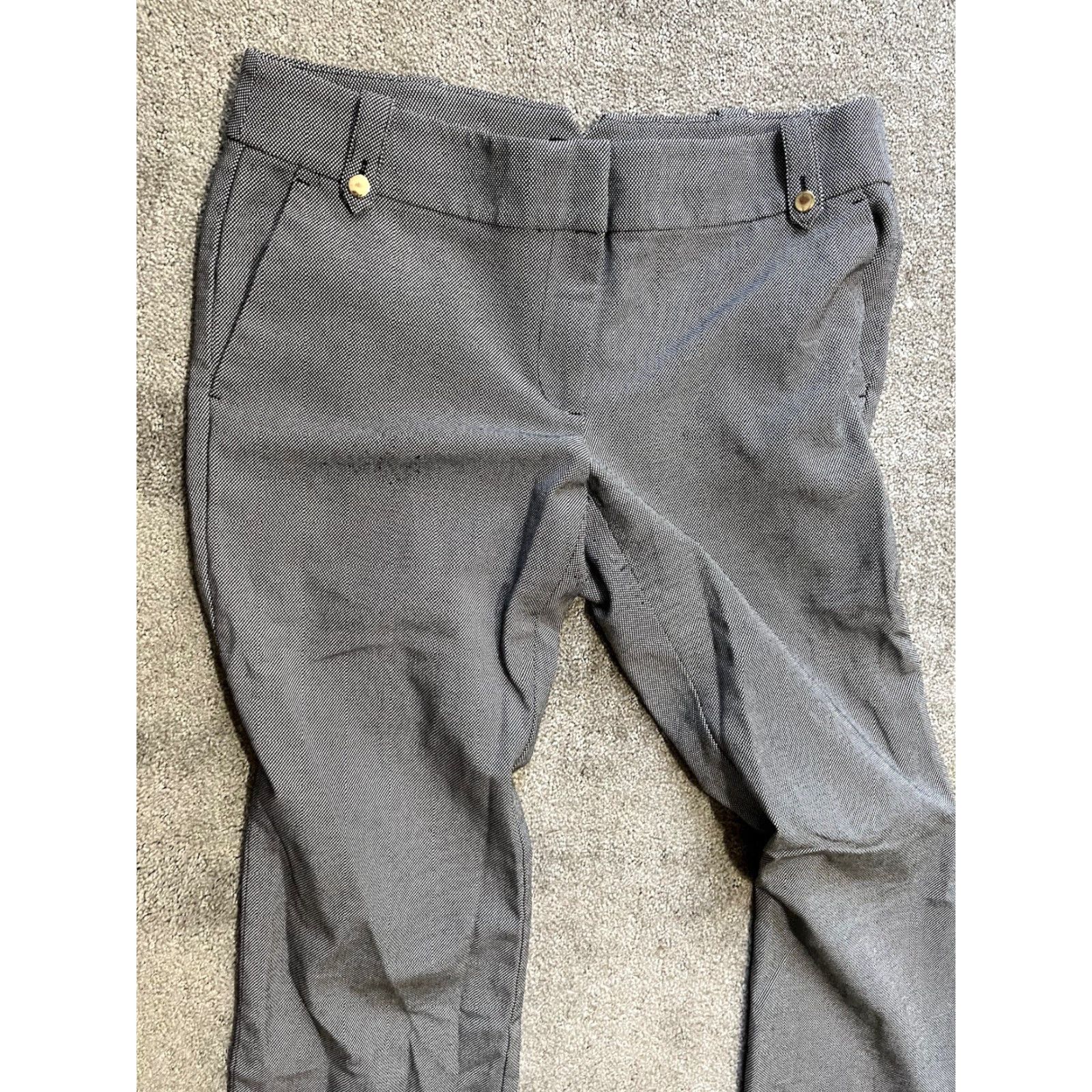 Ann Taylor VINTAGE Ann Taylor Grey Maria Trouser Pants Women 8P Petite Gray Dress Pants 8P Womens Size 30" / US 8 / IT 44 - 2 Thumbnail