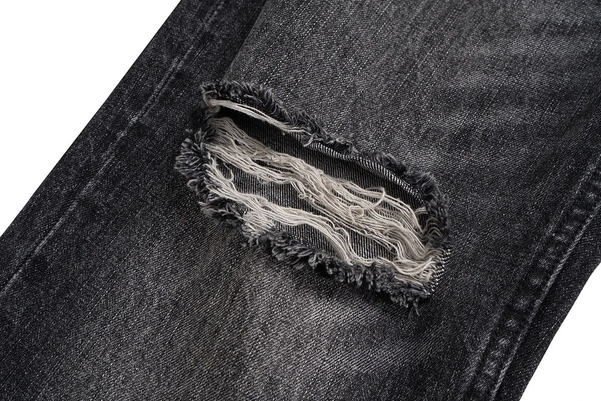 Japanese Brand Streetwear Damaged Hole Washed Baggy Jeans Size US 33 - 9 Thumbnail