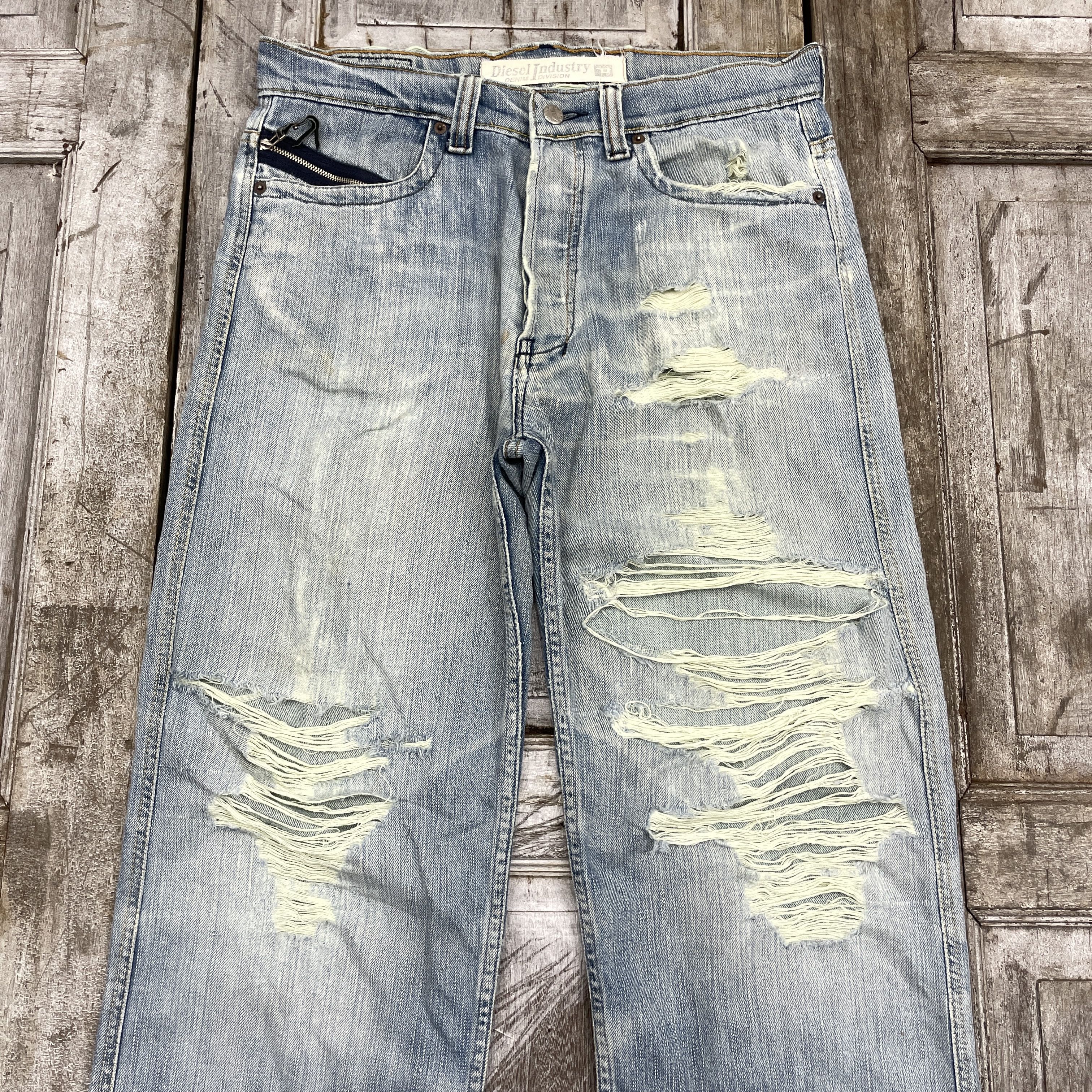 Designer × Diesel × Vintage Vintage Diesel Distressed Punk Style-wc300 Size US 35 - 3 Thumbnail