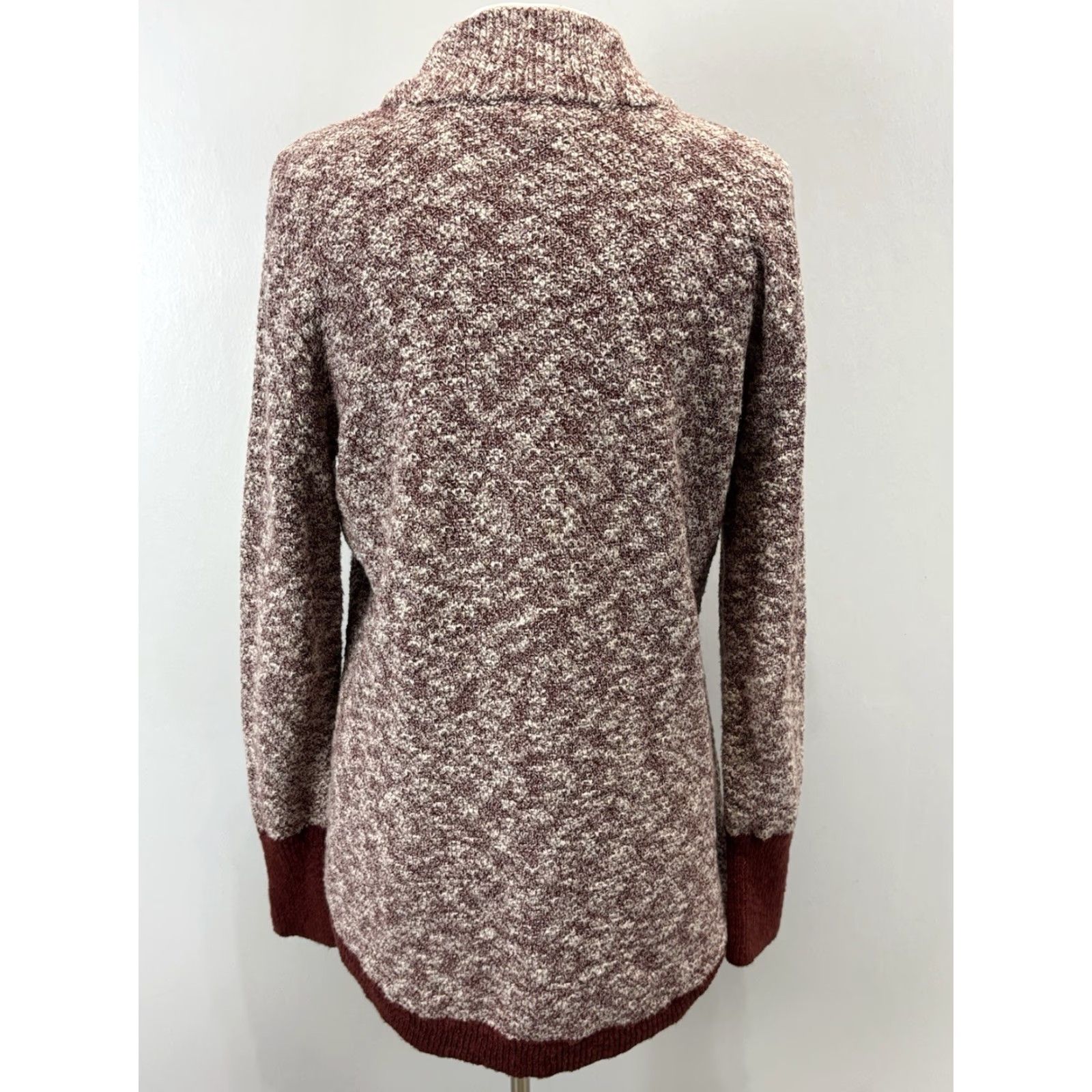 Vintage L.L. Bean Signature Linen Blend Sweater Sz Medium Women’s Tunic Mock Neck Size M / US 6-8 / IT 42-44 - 3 Thumbnail