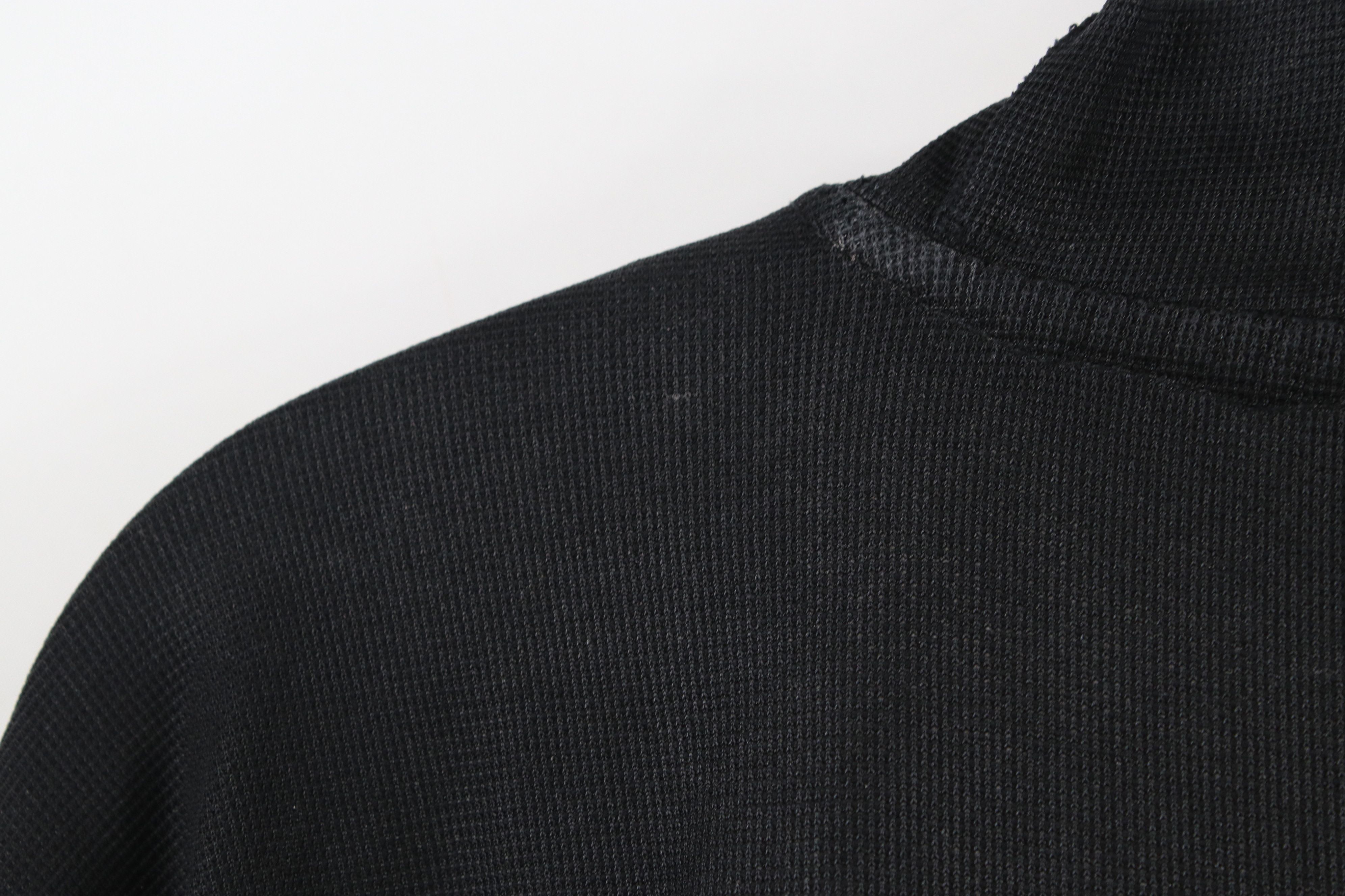 Vintage Vintage 90s Streetwear Blank Thermal Knit Mock Neck T-Shirt Size US XL / EU 56 / 4 - 14 Thumbnail