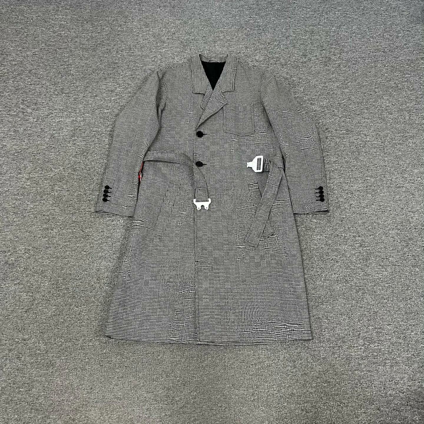 Dior Dior Houndstooth Metal Clasp Coat Size US M / EU 48-50 / 2 - 1 Thumbnail