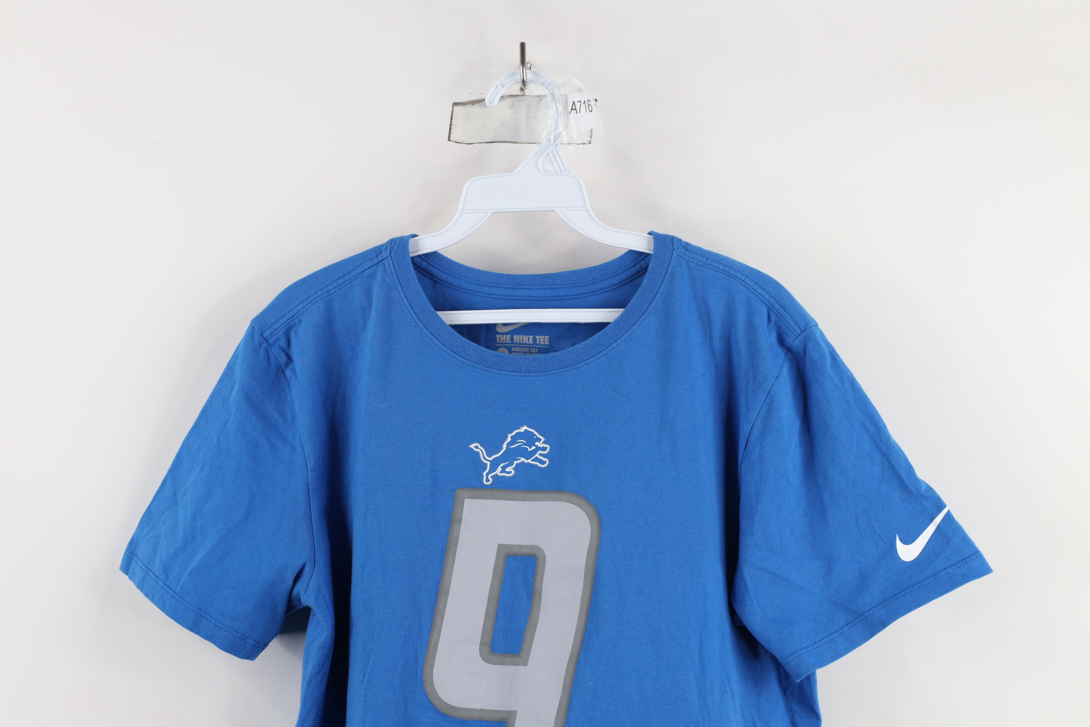 Nike × Vintage Nike Matt Stafford Detroit Lions Football Jersey T-Shirt #9 Size US M / EU 48-50 / 2 - 2 Thumbnail