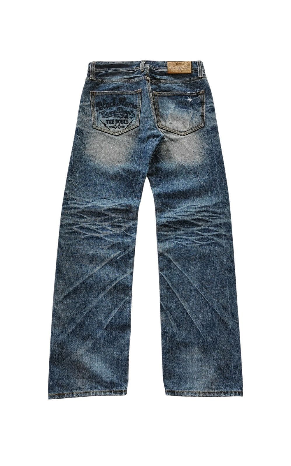 Self Edge Black Flame The Roots Selvedge Denim Jeans Size US 32 / EU 48 - 4 Thumbnail