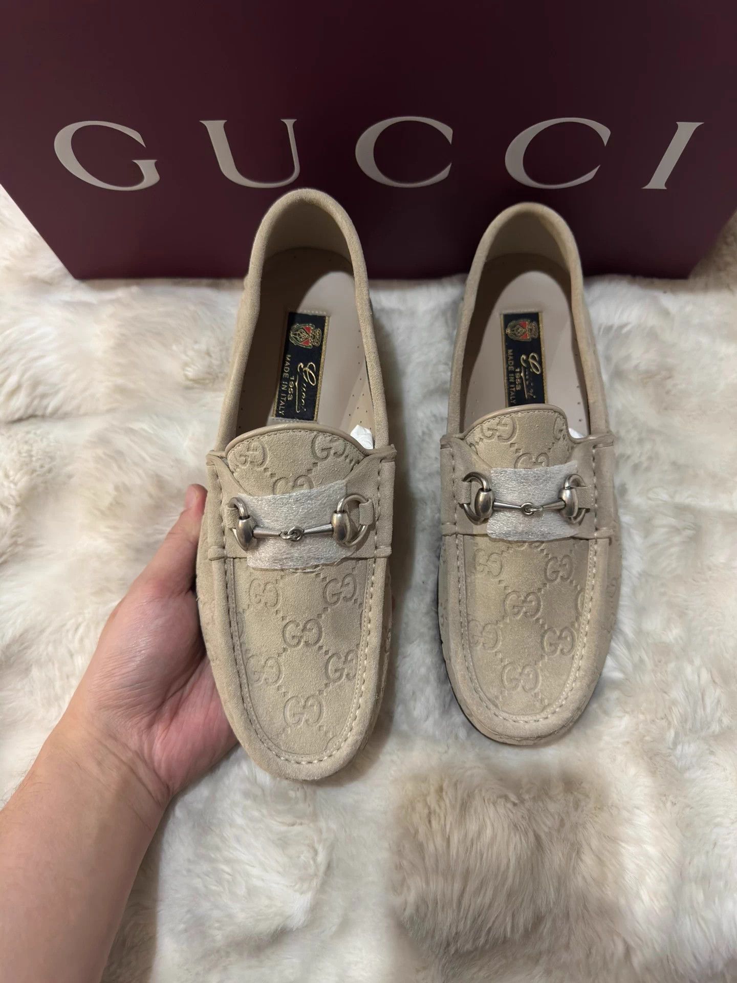 Gucci Gucci All Over Print Suede Loafer 39/5 Size US 7.5 / IT 37.5 - 5 Thumbnail
