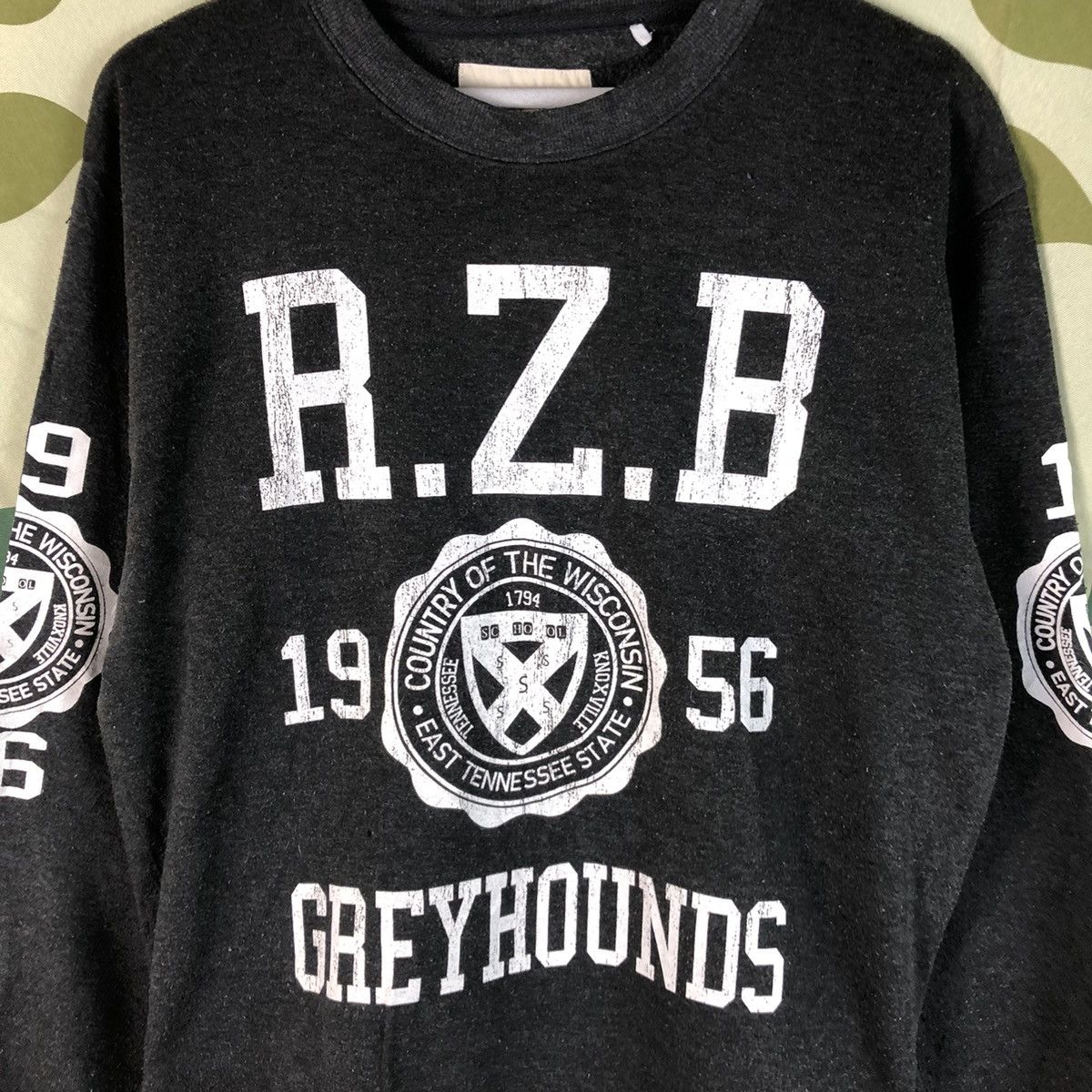 Japanese Brand R.Z.B Grey Hounds Grey Sweatshirt #7469 Size US M / EU 48-50 / 2 - 7 Thumbnail