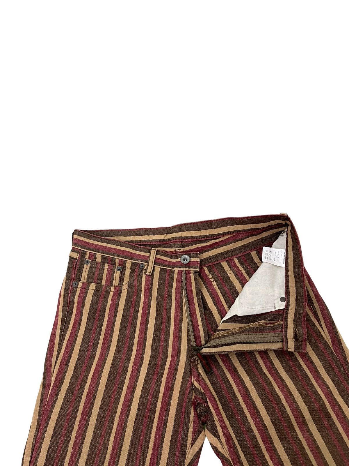 Japanese Brand Flare Jeans 291295 Homme Japan Striped Pant 6🟦2 Size US 32 / EU 48 - 9 Thumbnail