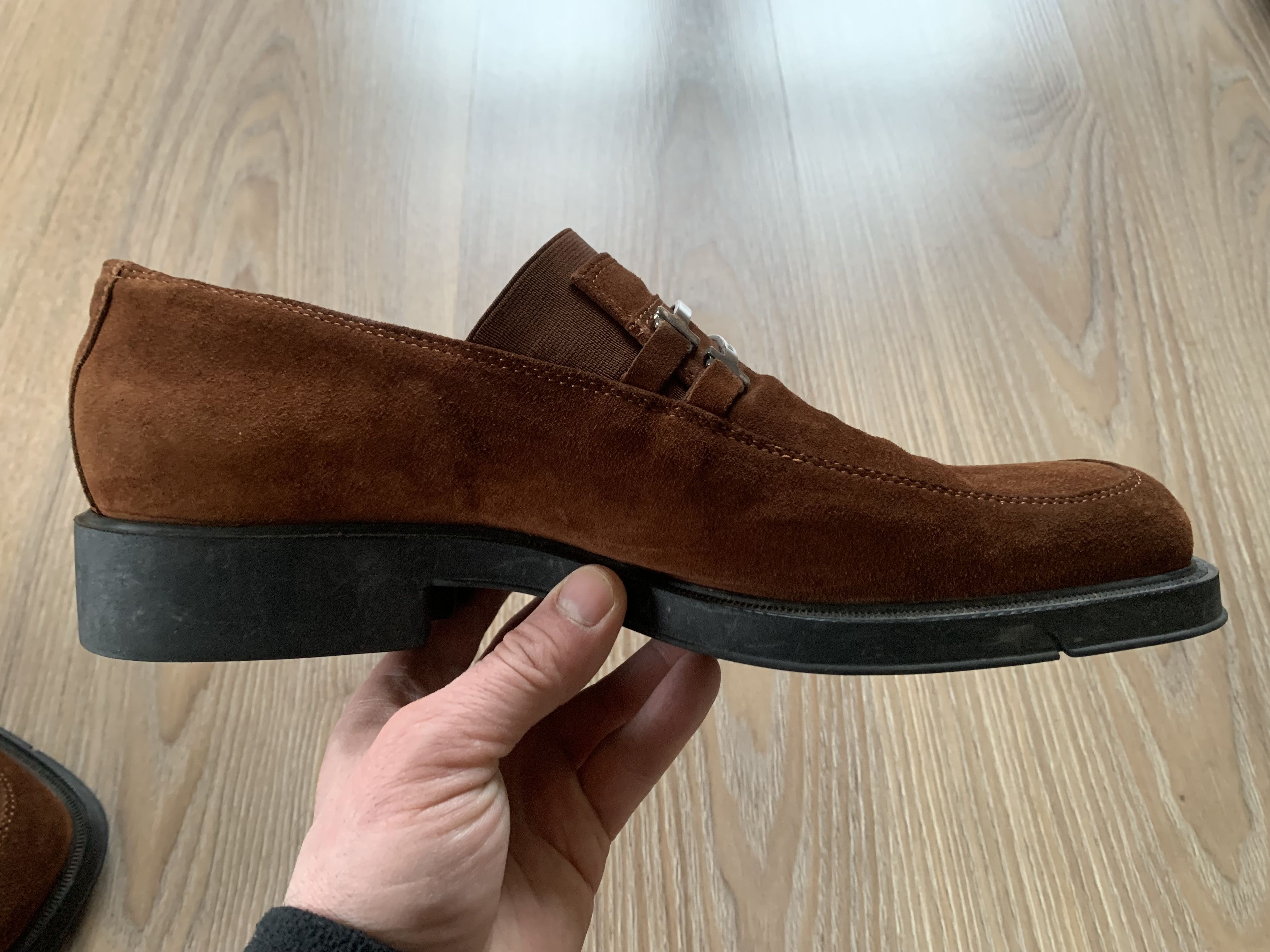 Other Vittorio Virgili Brown Suede Loafers Size US 11 / EU 44 - 6 Thumbnail