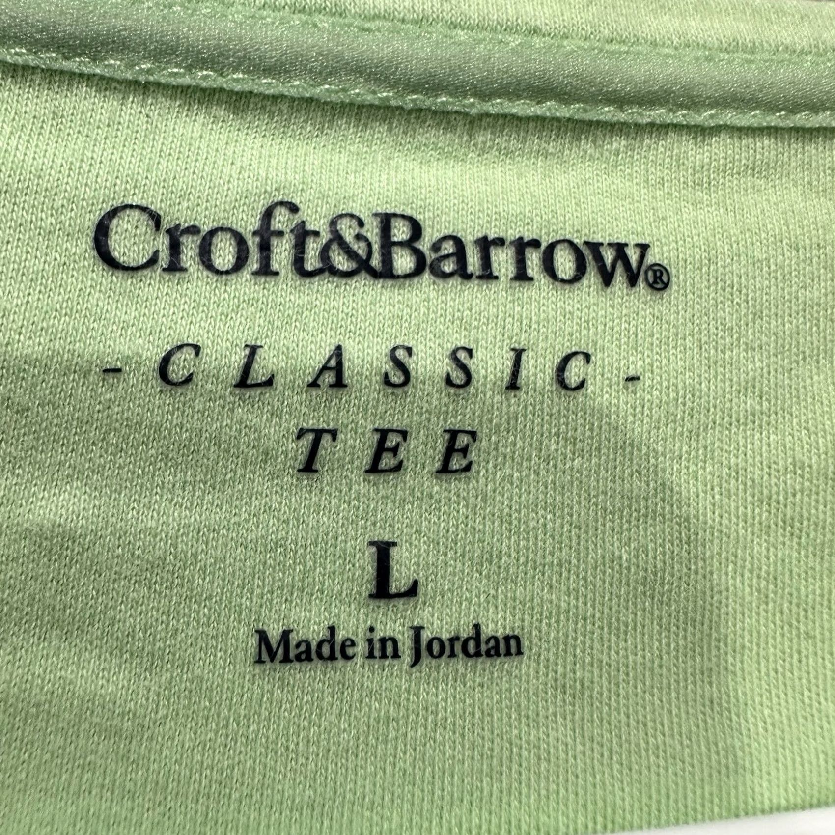 Croft & Barrow Croft & Barrow Shirt Womens Large Green The Classic Tee Short Sleeve Casual EUC Size L / US 10 / IT 46 - 4 Thumbnail