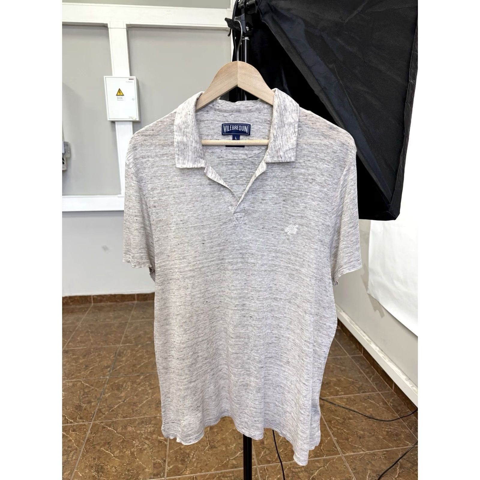 Vilebrequin Vilebrequin Polo T-Shirt Linen Luxury Regular Beige L Mens Shirt Rare 1990s (approx) Size US L / EU 52-54 / 3 - 2 Thumbnail