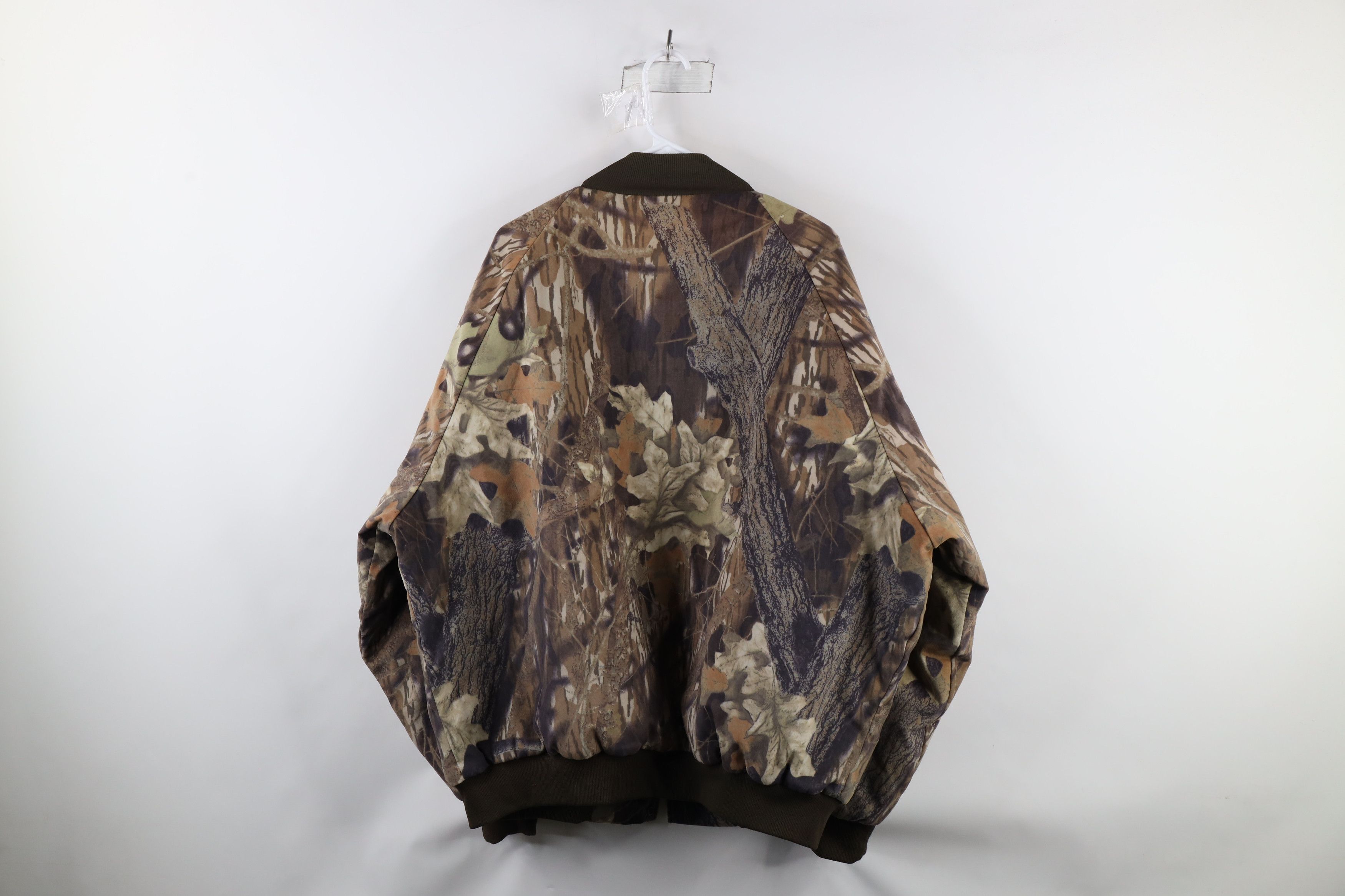 Vintage Vintage 80s Camouflage Soft Cloth Quilt Bomber Jacket USA Size US XXL / EU 58 / 5 - 10 Thumbnail