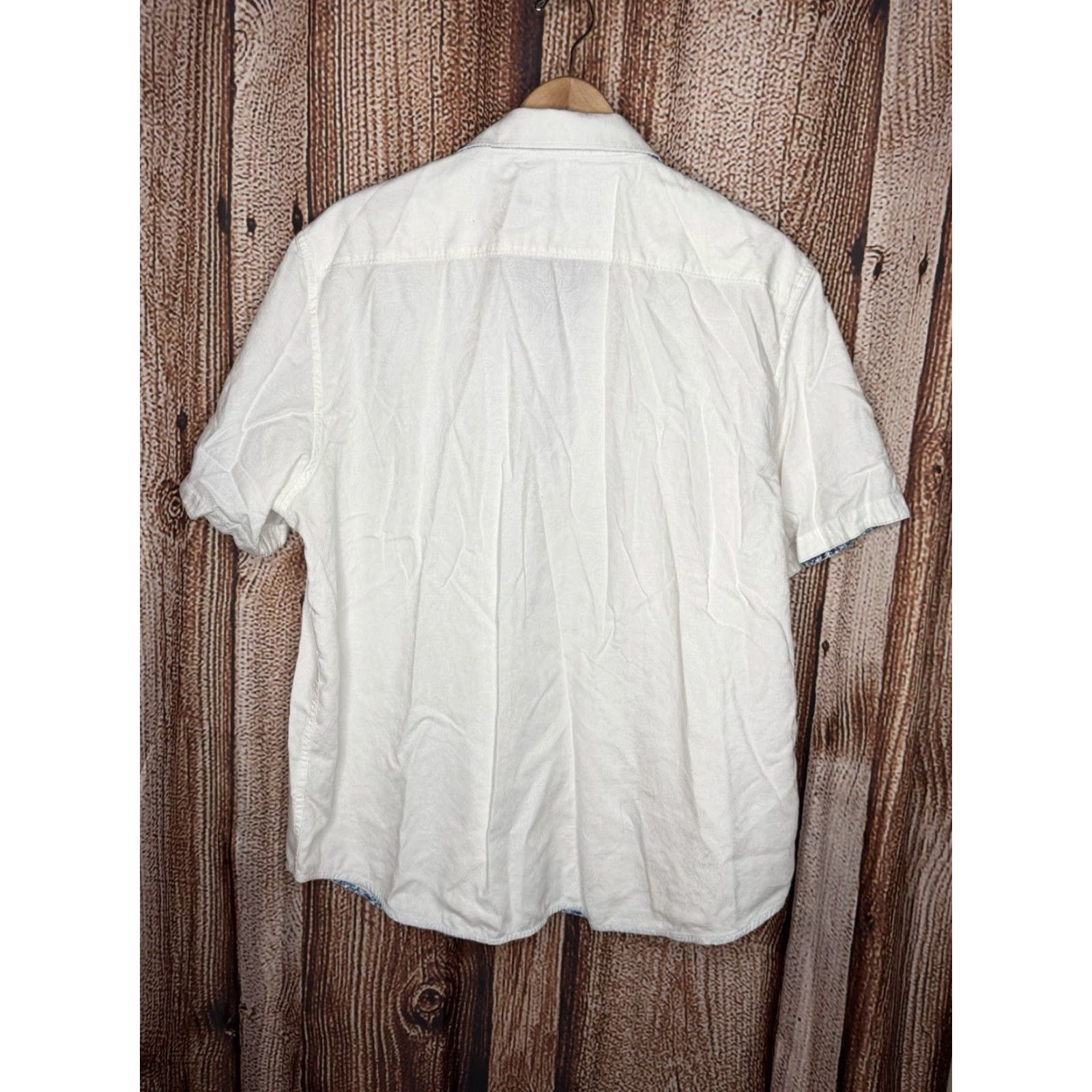 Robert Graham Robert Graham Shirt Short Sleeve Button-Down White Floral 3XL Mens Classic Fit Size US XXL / EU 58 / 5 - 4 Thumbnail