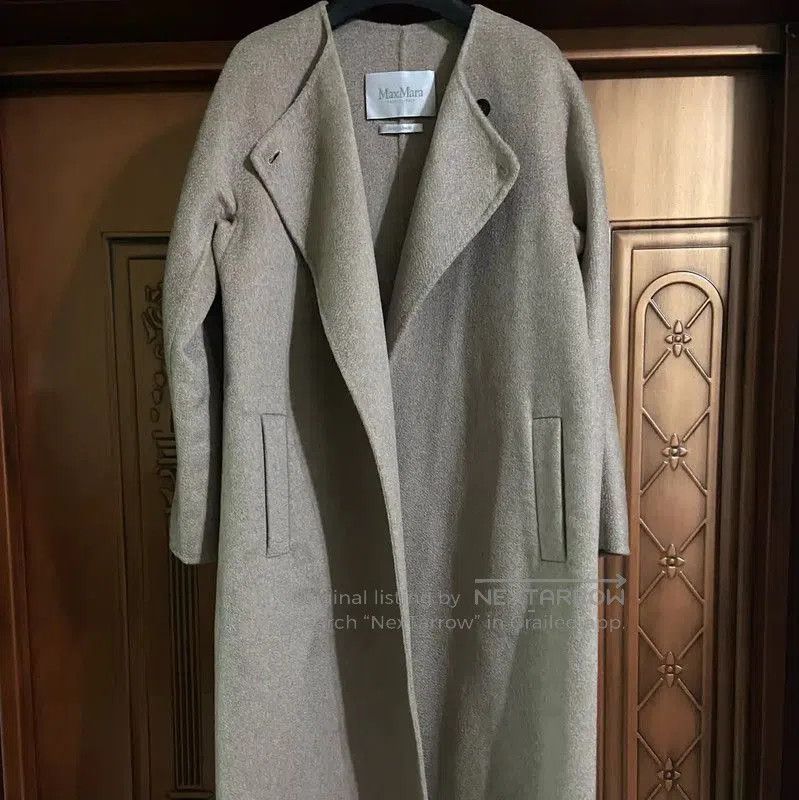 Max Mara MaxMara Cashmere Coat in Beige for Women . Size L / US 10 / IT 46 - 6 Thumbnail