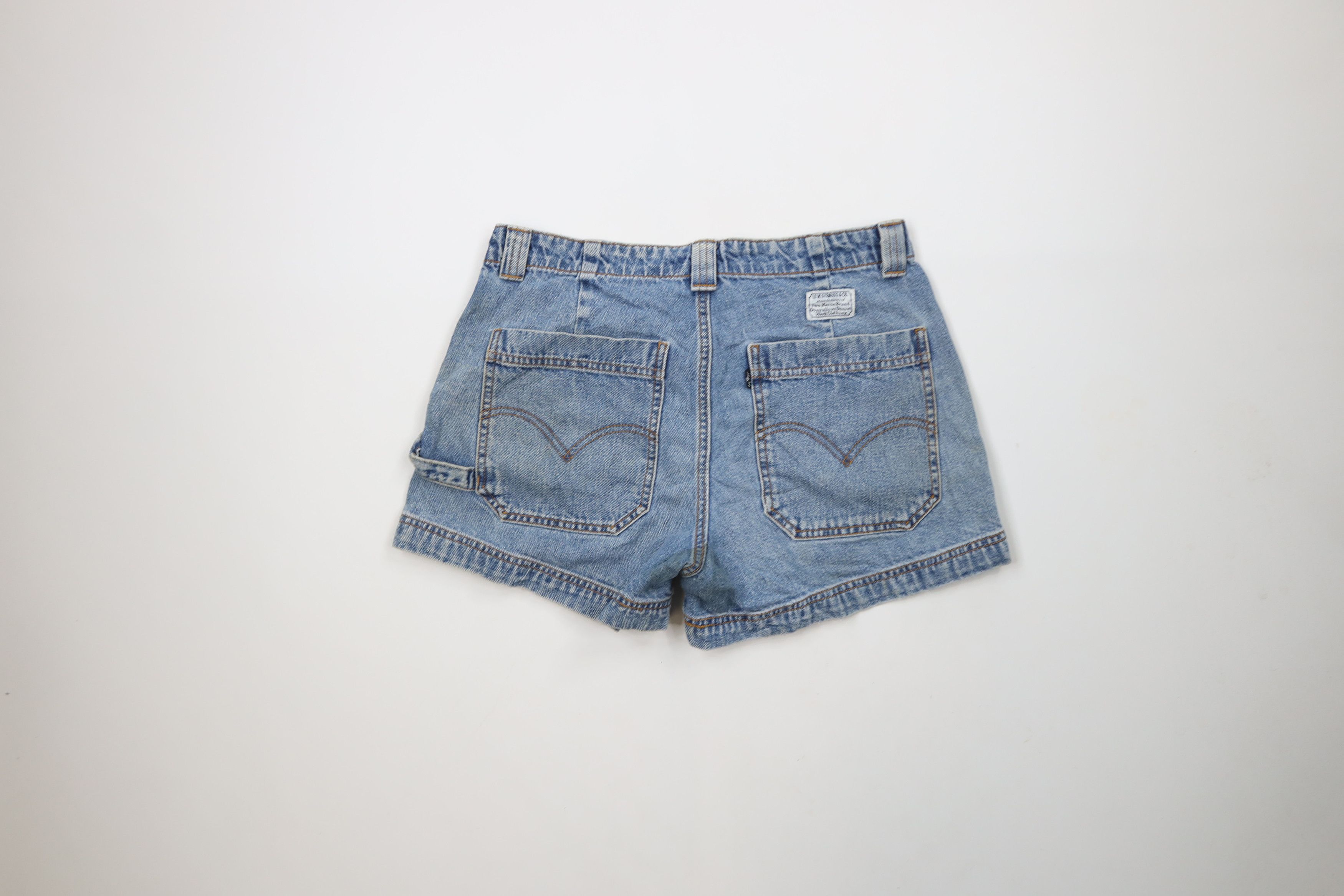 Levi's × Vintage Vintage 90s Levis Big Pocket Dungaree Denim Jean Shorts Size 32" / US 10 / IT 46 - 10 Thumbnail