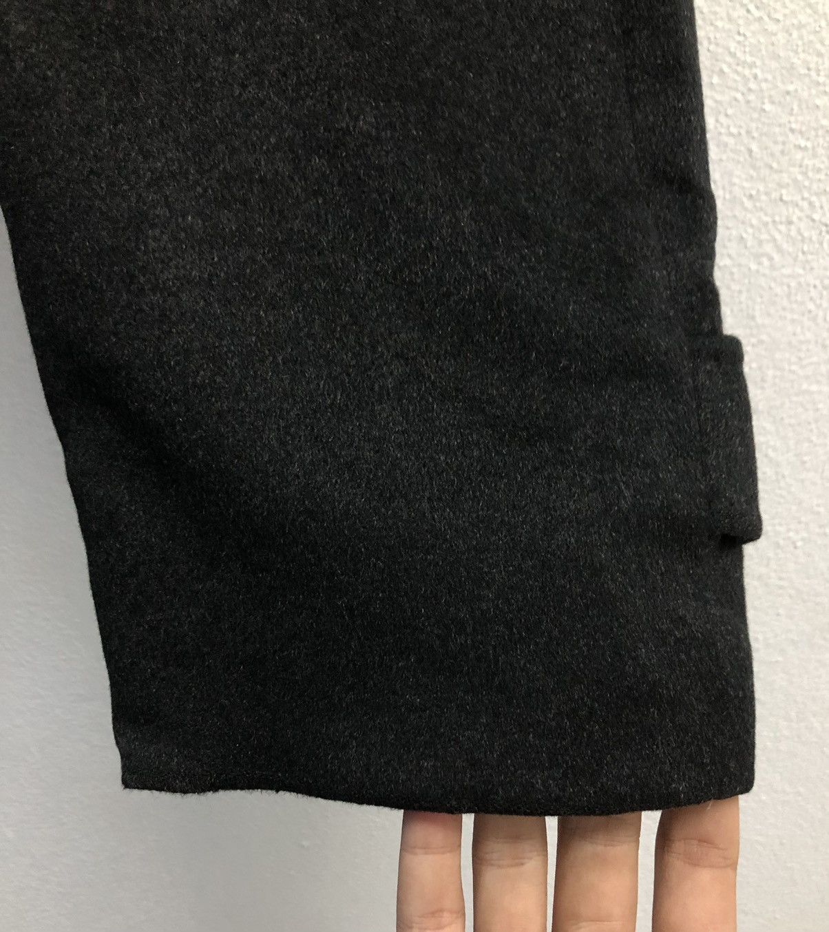 Yohji Yamamoto Yohji Yamamoto × D'Urban A.A.R Black Wool Overcoat (Size L) Size L / US 10 / IT 46 - 7 Thumbnail