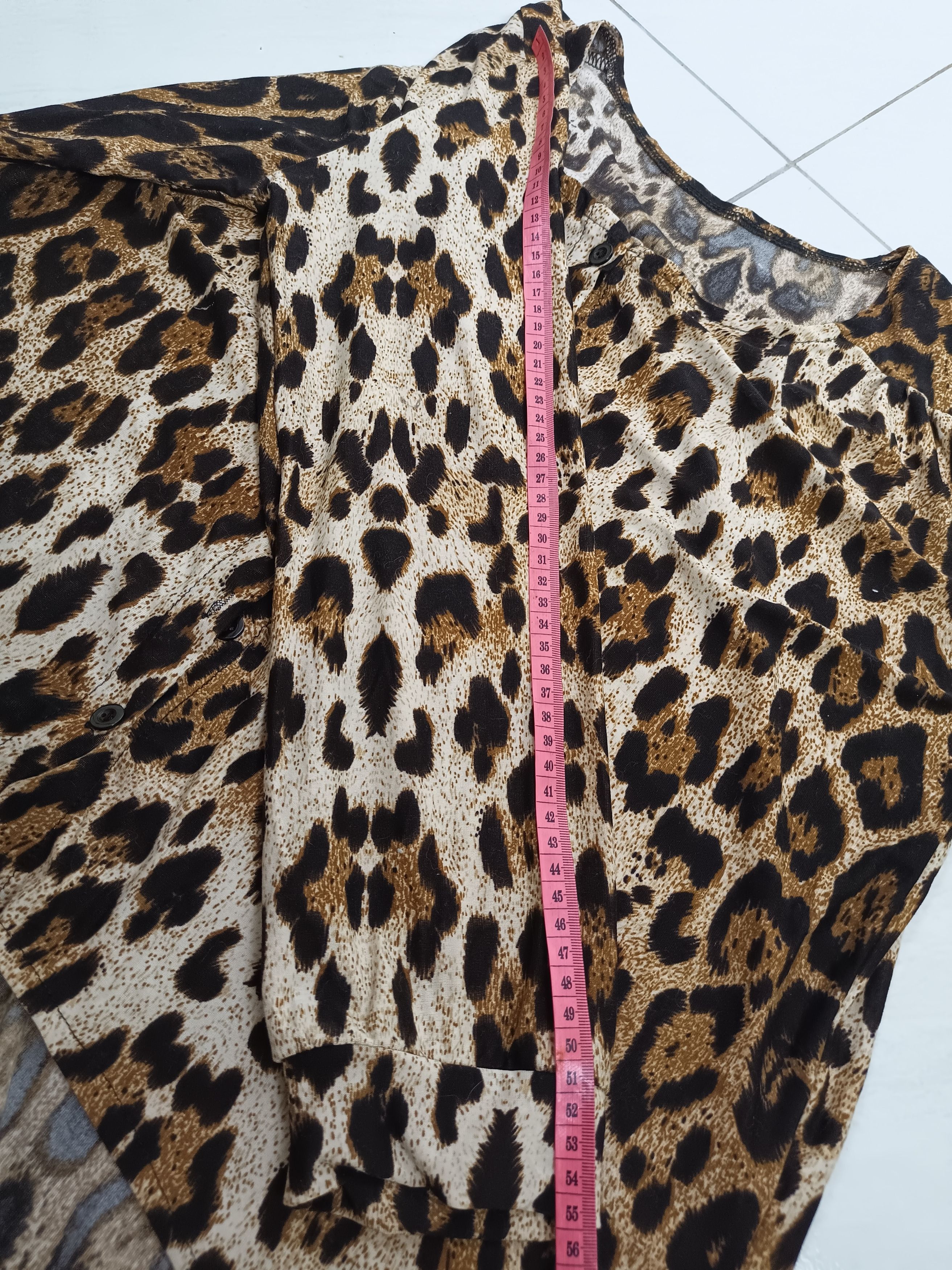 If Six Was Nine × Japanese Brand × Le Grande Bleu (L.G.B.) Women's Long Sleeves Leopard Animal Print Size XL / US 12-14 / IT 48-50 - 4 Thumbnail