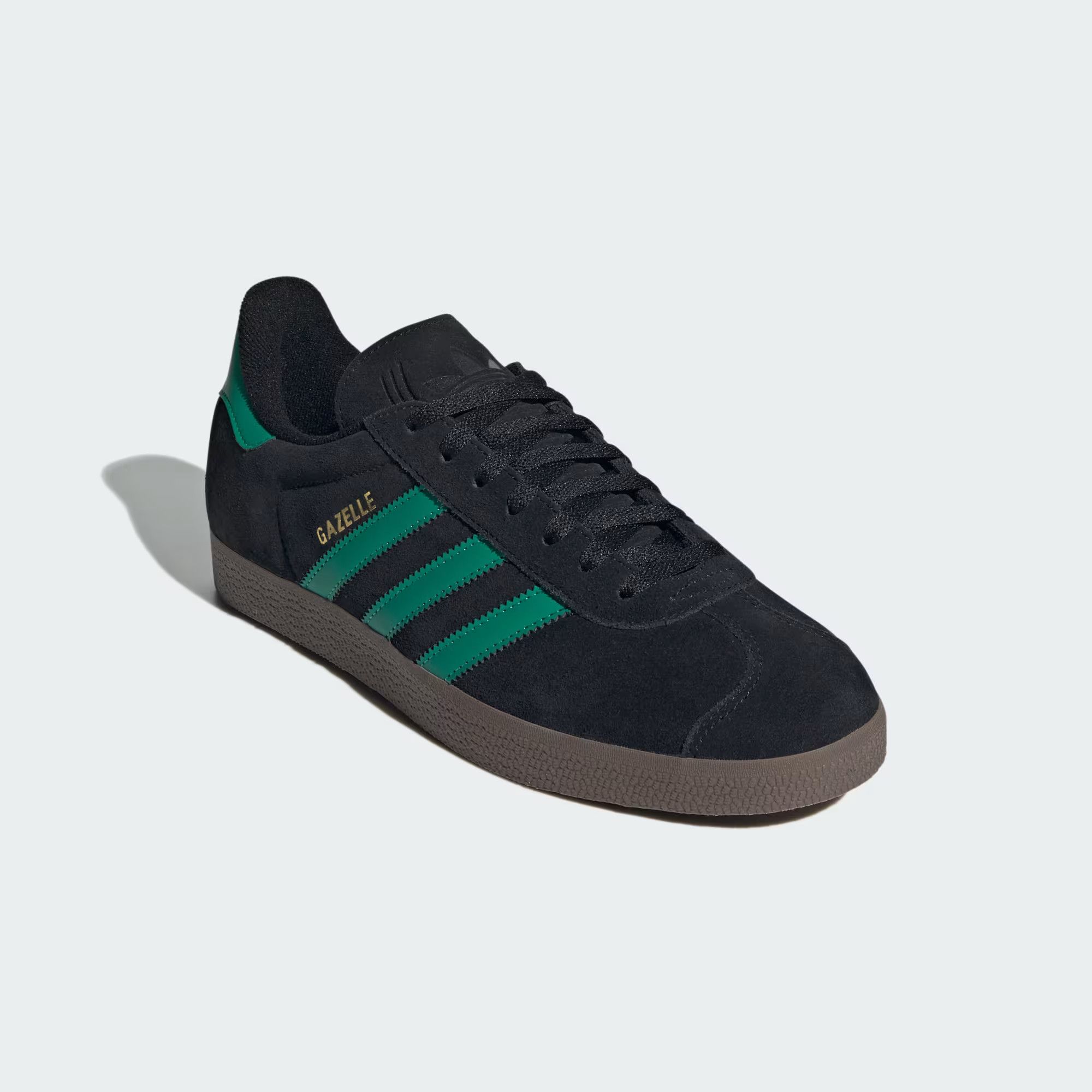 Adidas o1mle0426 Gazelle Low-Top Sneakers in Black/Green Size US 8 / EU 41 - 4 Thumbnail