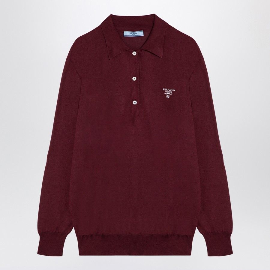 Prada o1d2blof0924 Polo Shirts in Burgundy Size M / US 6-8 / IT 42-44 - 1 Thumbnail