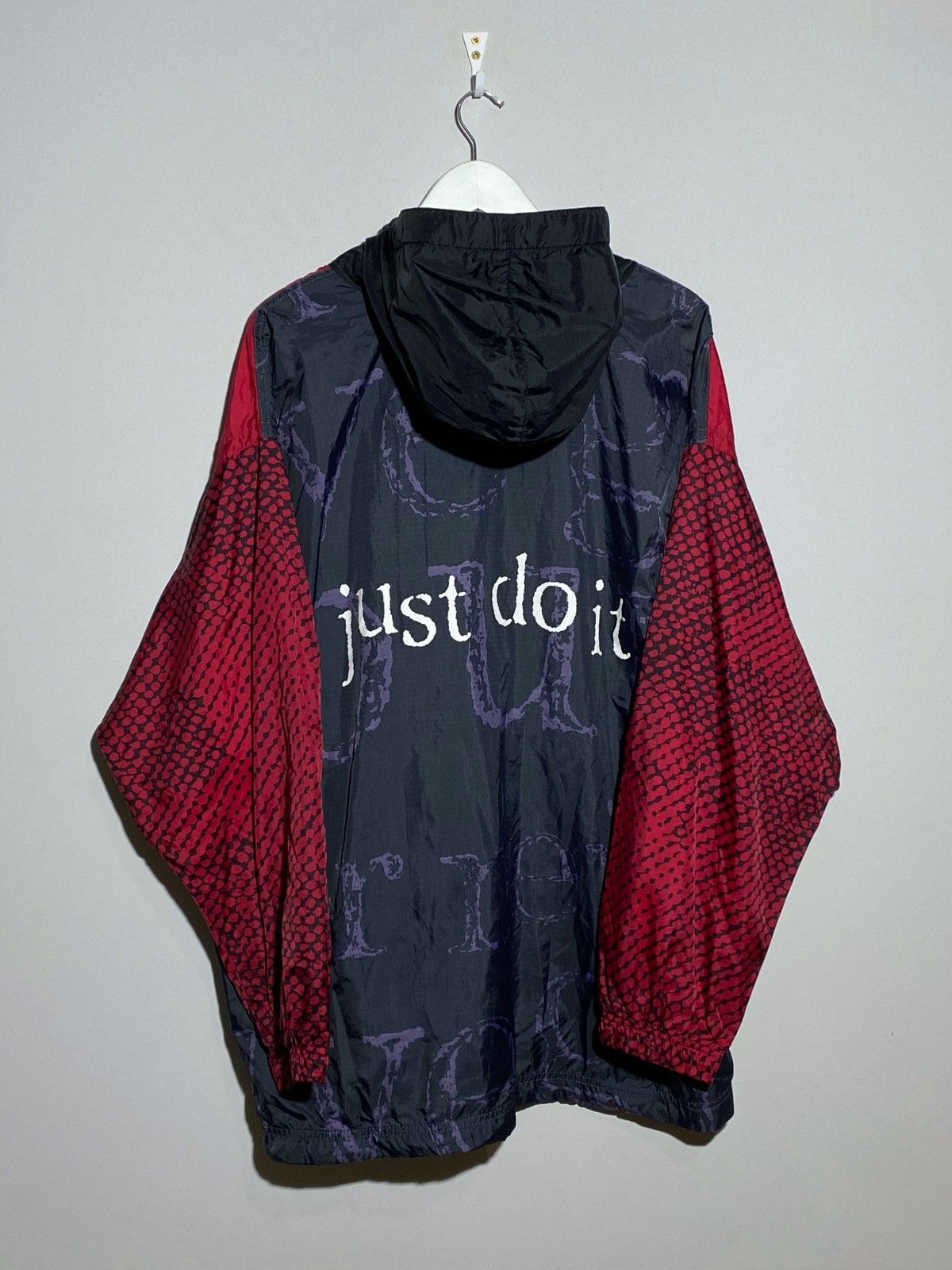 Nike 🔥 VINTAGE 90s NIKE JUST DO IT RARE NYLON JACKET Size US XXL / EU 58 / 5 - 1 Thumbnail