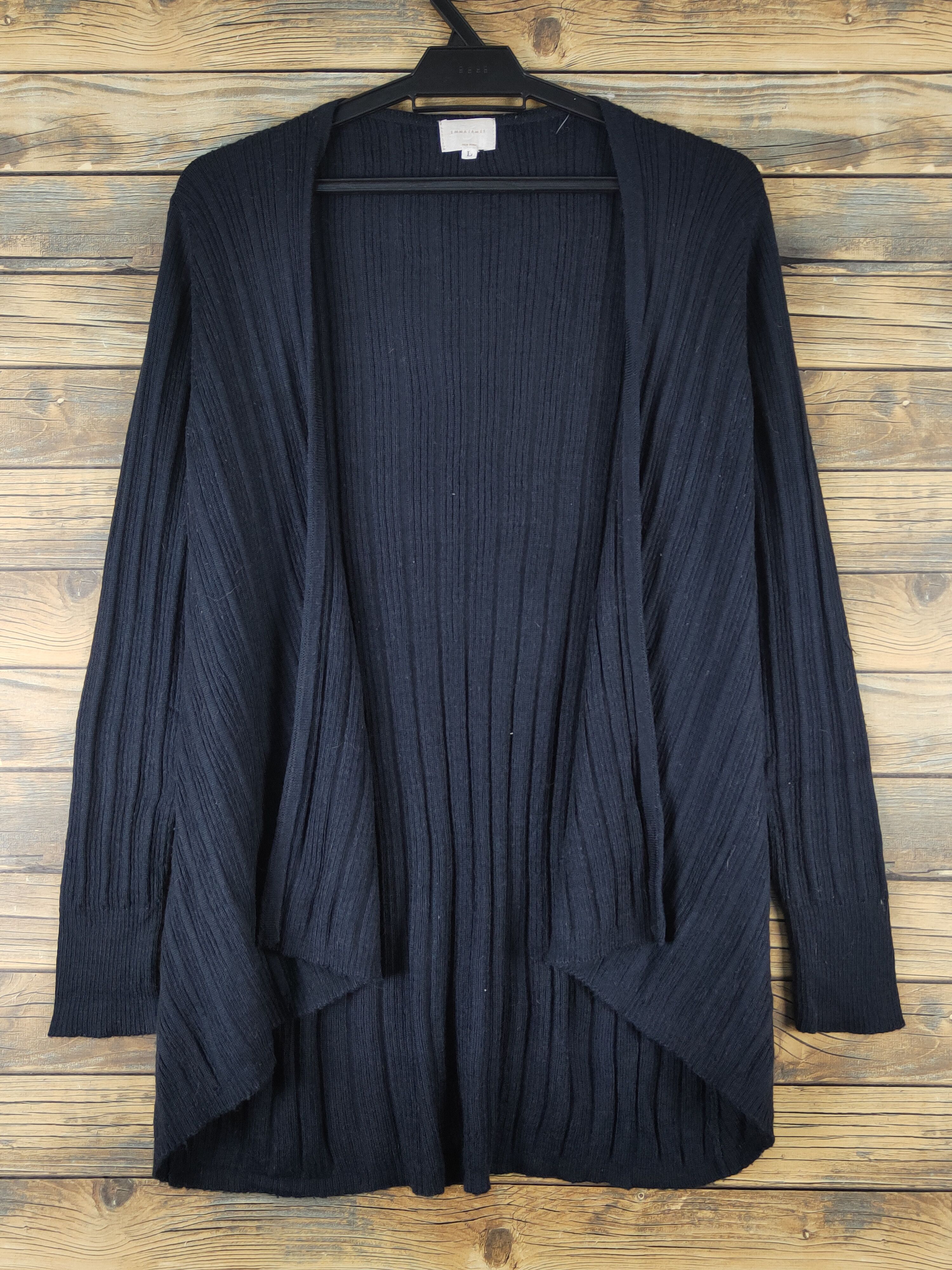 Vintage Emma James Black Knitwear Cardigan #W1365 Size US L / EU 52-54 / 3 - 1 Thumbnail