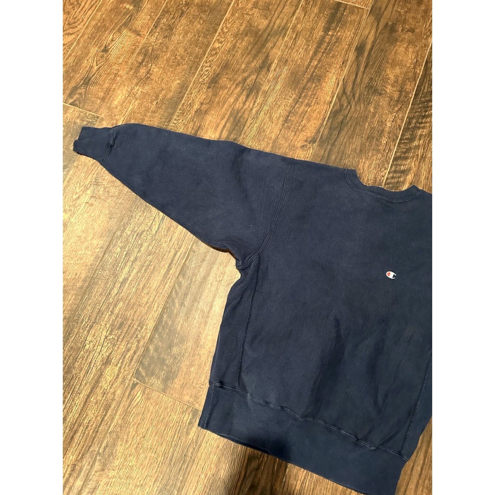 Champion VINTAGE Champion Reverse Weave Sweatshirt Crewneck XL Blue Navy 90s Mens Pullover Reversible Size US XL / EU 56 / 4 - 3 Thumbnail