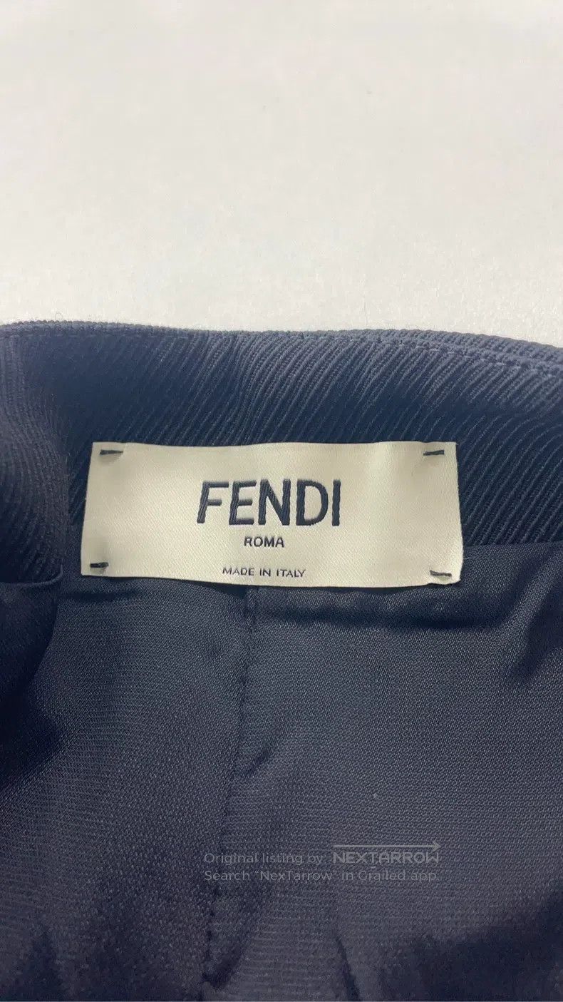 Fendi Fendi Black double-breasted short skirt Size 42" / US 20 - 3 Thumbnail