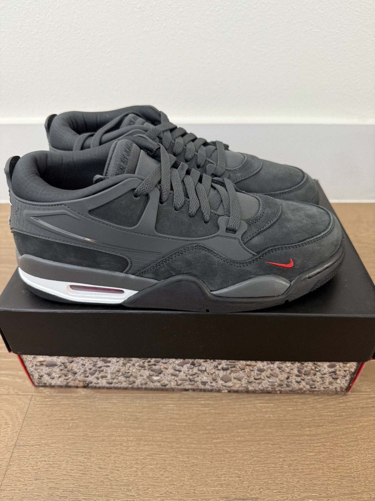 Jordan Brand Air Jordan 4 Nigel RM SP MENS 8.5 Driveway Grey Suede Size US 8.5 / EU 41-42 - 4 Thumbnail