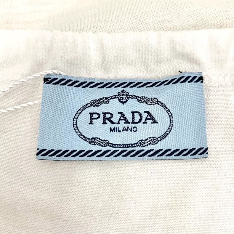 Prada Prada White lace design cotton round-neck sleeveless shirt Size S / US 4 / IT 40 - 5 Thumbnail