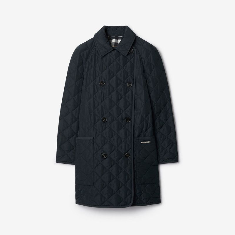 Burberry o1w1db10426 Quilted Coat in Navy Size M / US 6-8 / IT 42-44 - 1 Thumbnail