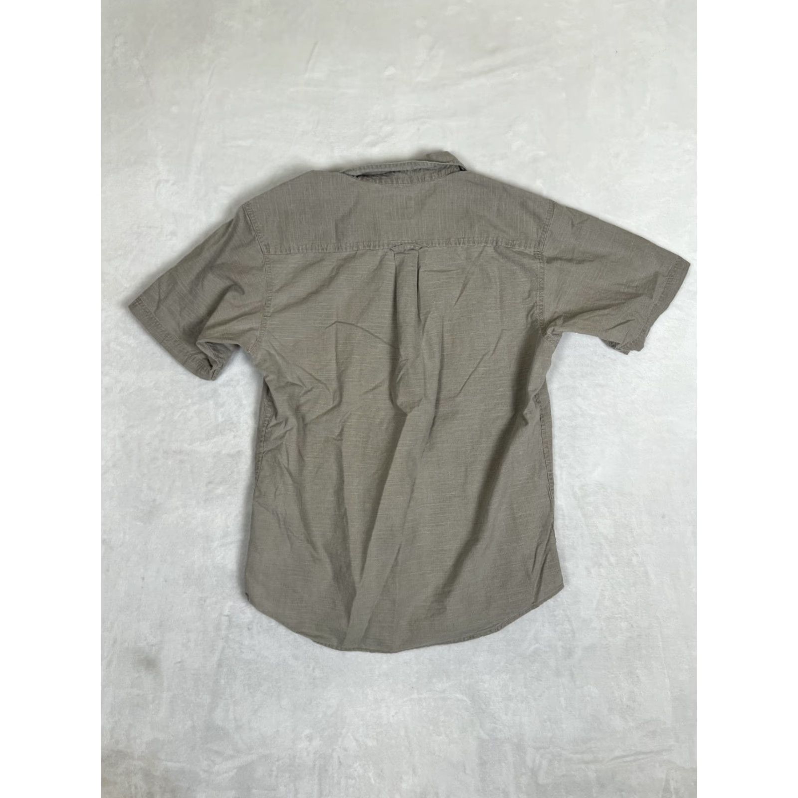 Vintage RedHead Shirt Button-Up Mens Medium Short Sleeve Brown Solid Cotton Woven Collared Pocketed Casual Workwear Outdoor 90s? (No) Size US M / EU 48-50 / 2 - 6 Thumbnail