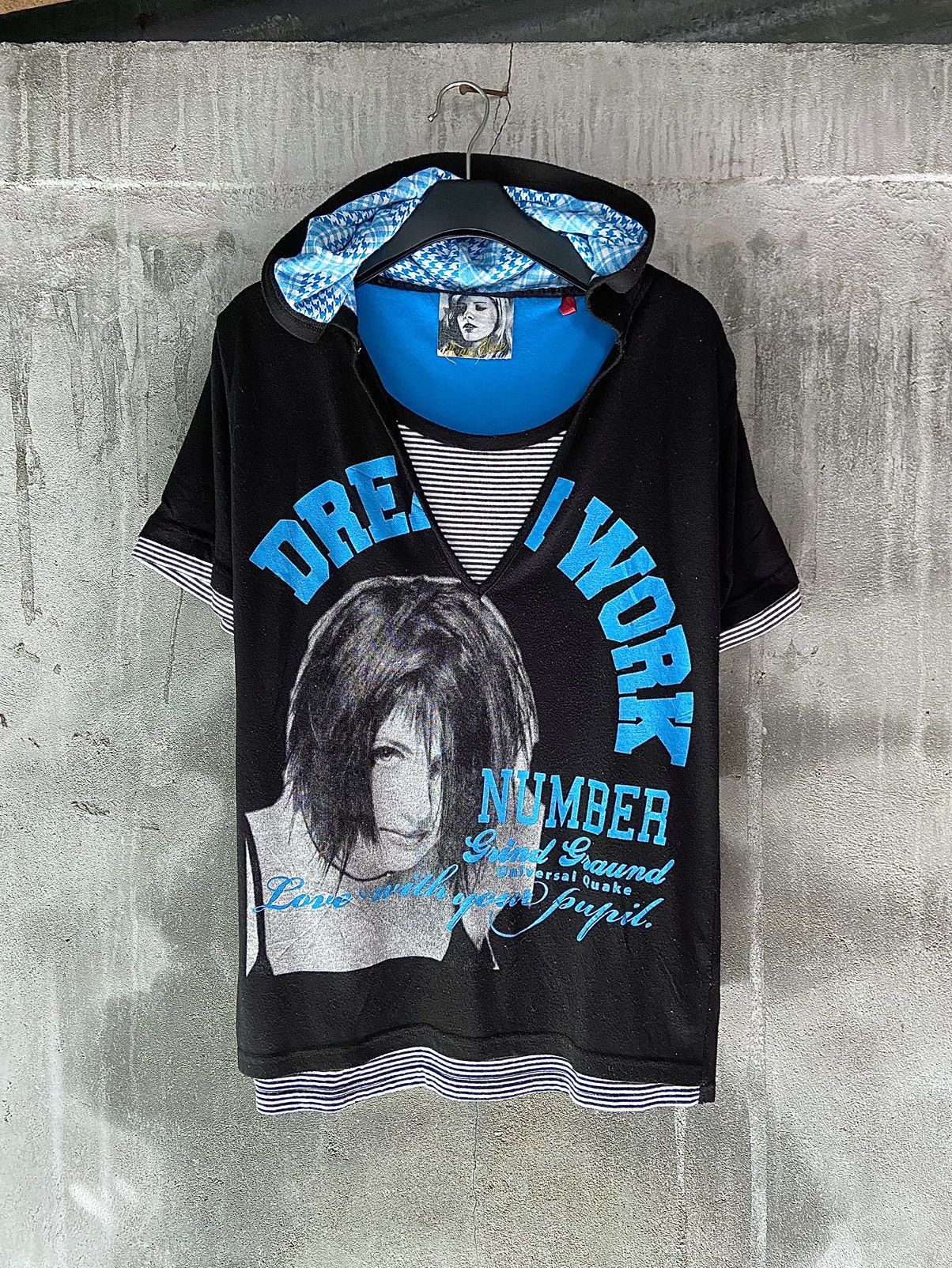 image of Beaumere Japanese Style Double Layer Jumper Tee Shirt in Black, Men's (Size Large)