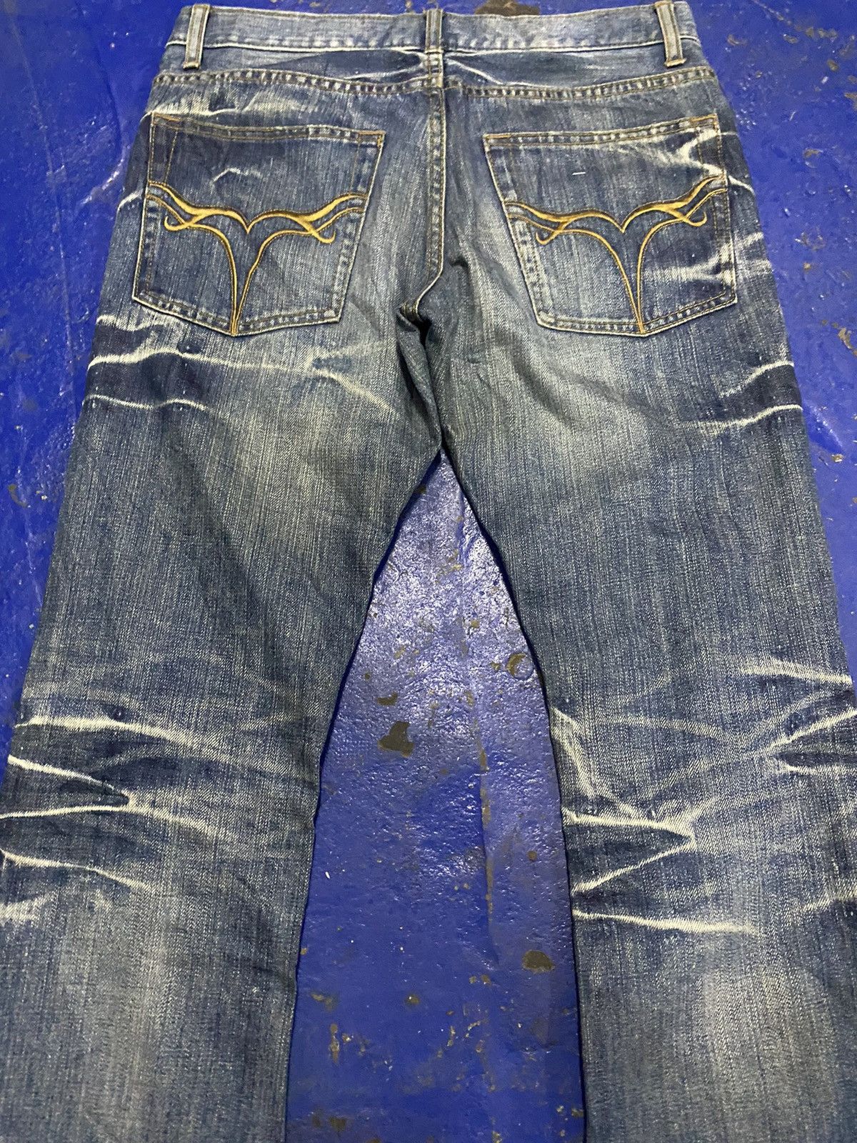 Japanese Brand Flare jeans crazy lightning low boot cut Size US 30 / EU 46 - 4 Thumbnail