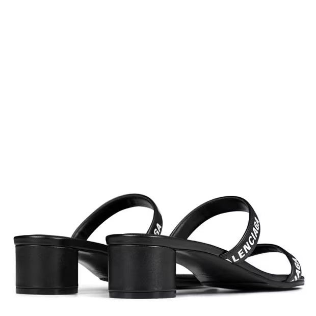 Balenciaga o1g2r1mq0924 Round Heeled Sandals in Black & White Size US 6 / IT 36 - 4 Thumbnail