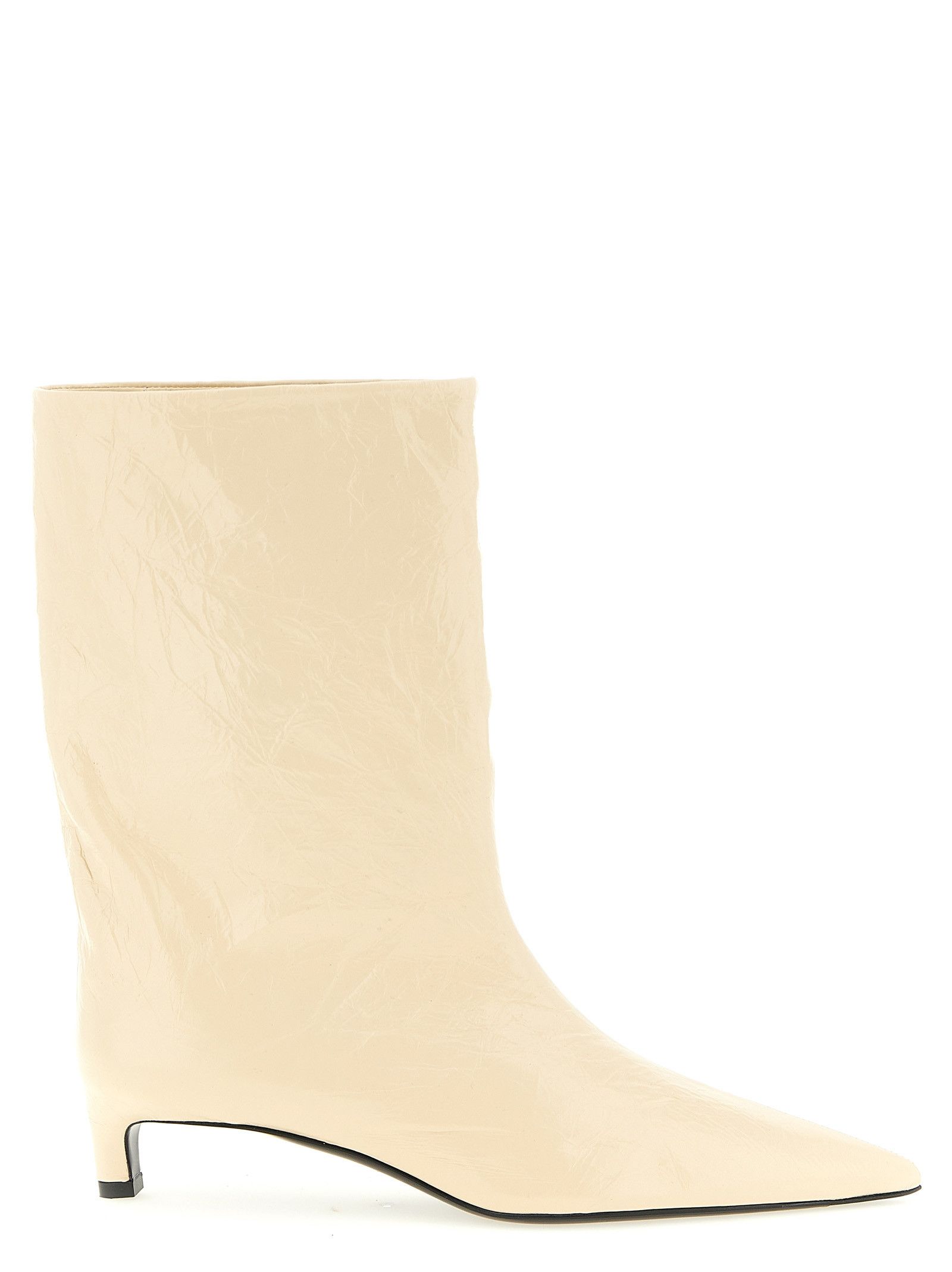 Jil Sander Craquelé leather ankle boots Size US 8.5 / IT 38.5 - 1 Thumbnail