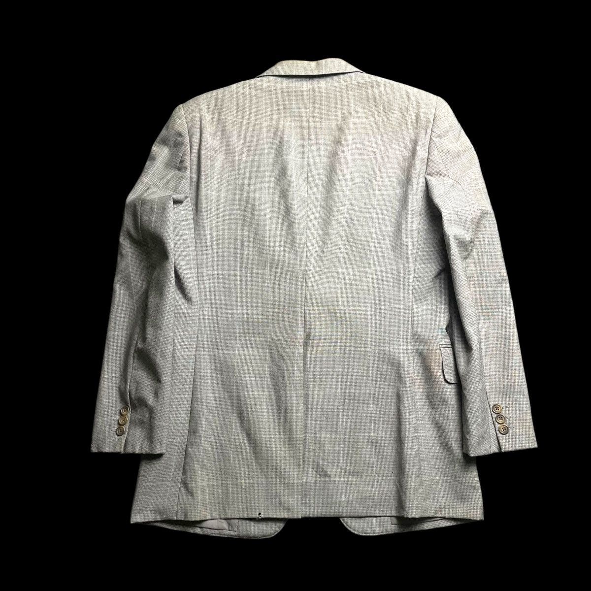 Burberry × Vintage VINTAGE BURBERRYS PURE NEW WOOL CHECKERED BLAZER COAT JACKET Size US M / EU 48-50 / 2 - 2 Thumbnail