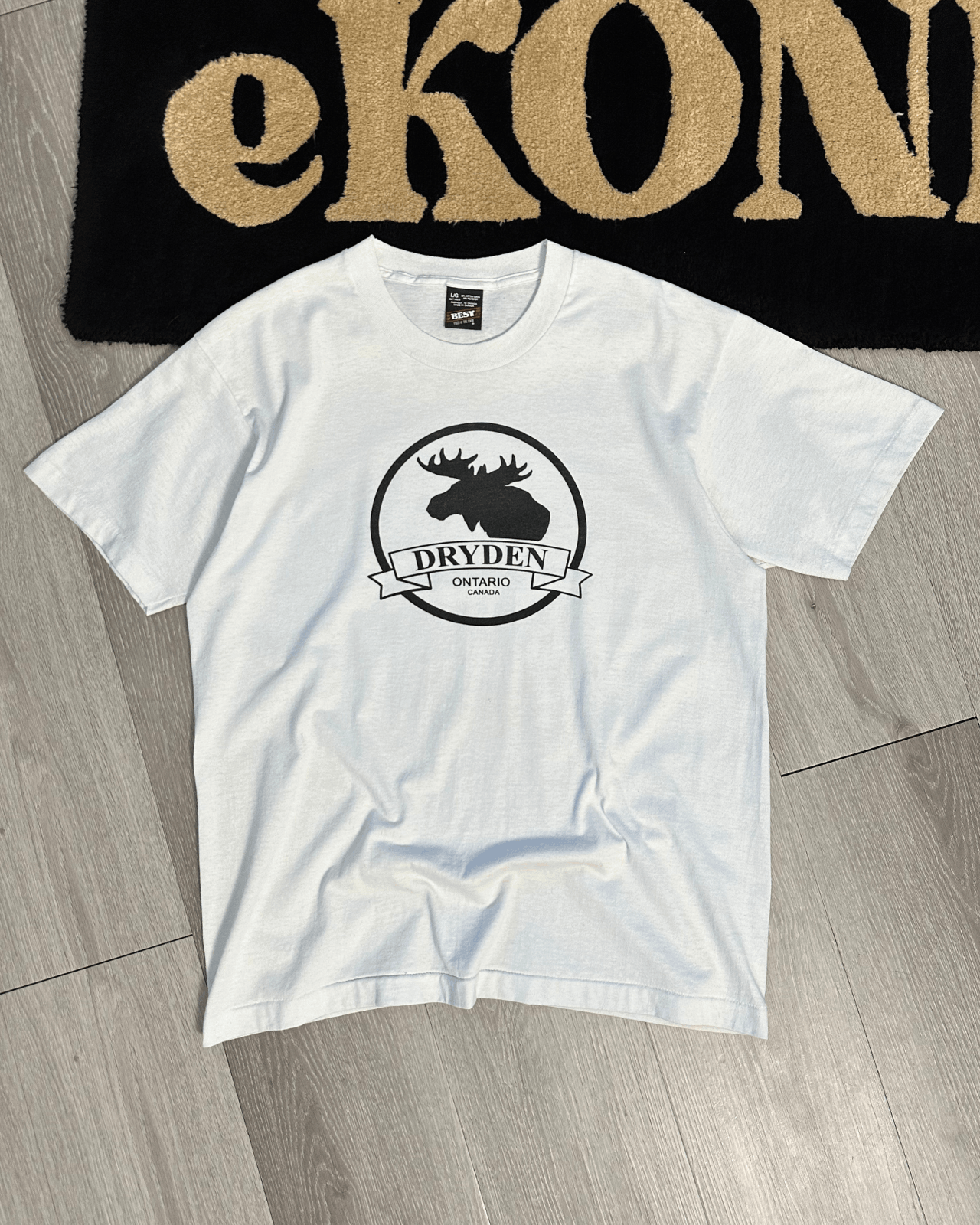Fruit Of The Loom × Vintage Vintage Fruit of the Loom Single Stitch Dryden Ontario Tee Size US L / EU 52-54 / 3 - 1 Thumbnail