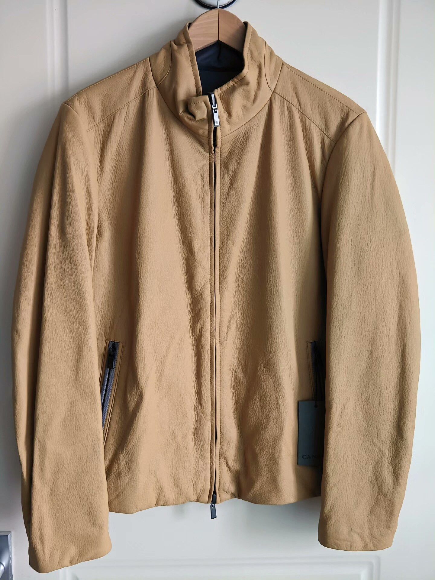 Canali CANALI Double-Sided Deer Leather Down Jacket Size US M / EU 48-50 / 2 - 1 Thumbnail