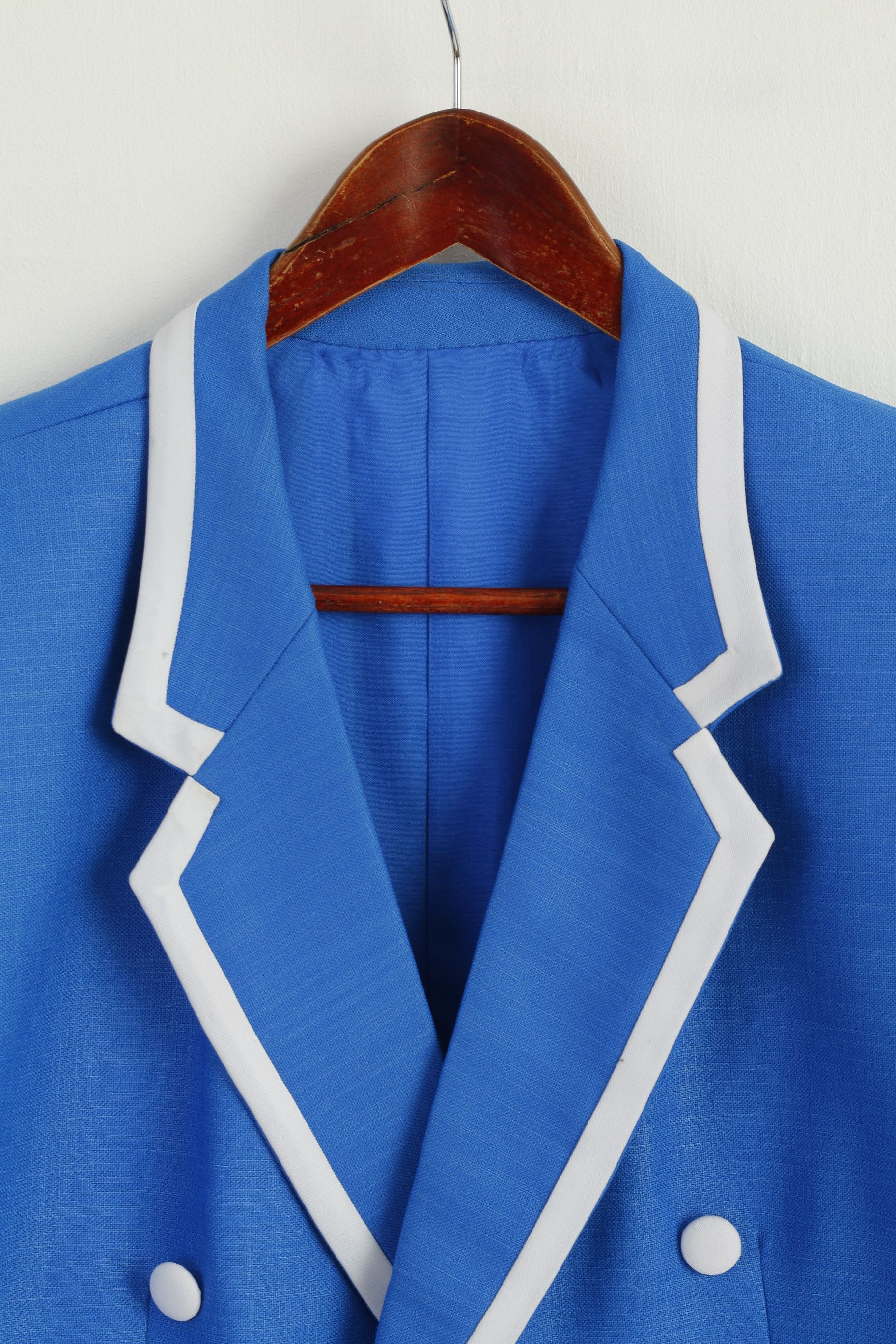 Vintage Vintage Women M Suit Blue Marine Jacket Skirt 8302 Size M / US 6-8 / IT 42-44 - 4 Thumbnail