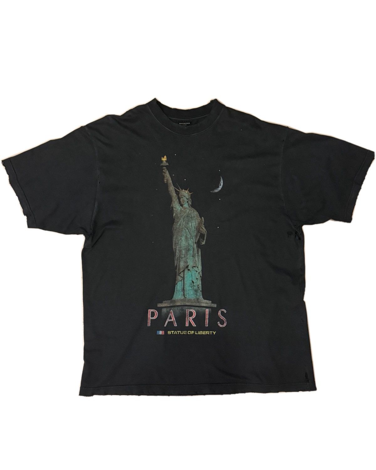 Balenciaga Balenciaga Paris Statue of Liberty Tshirt Size US L / EU 52-54 / 3 - 1 Thumbnail